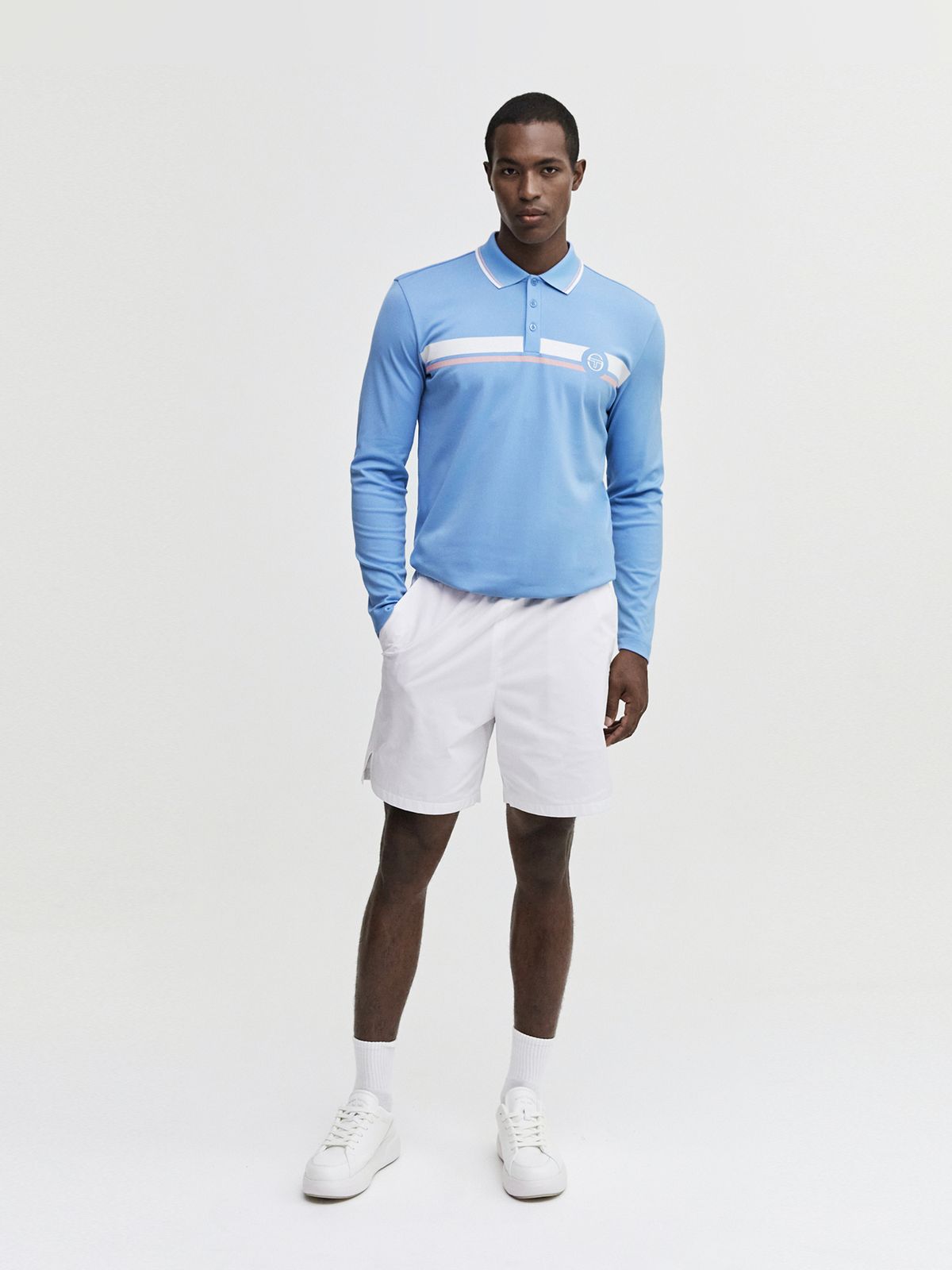 세르지오 타키니(SERGIO TACCHINI) M 고트 다마린도 폴로 셔츠 (L.Blue)