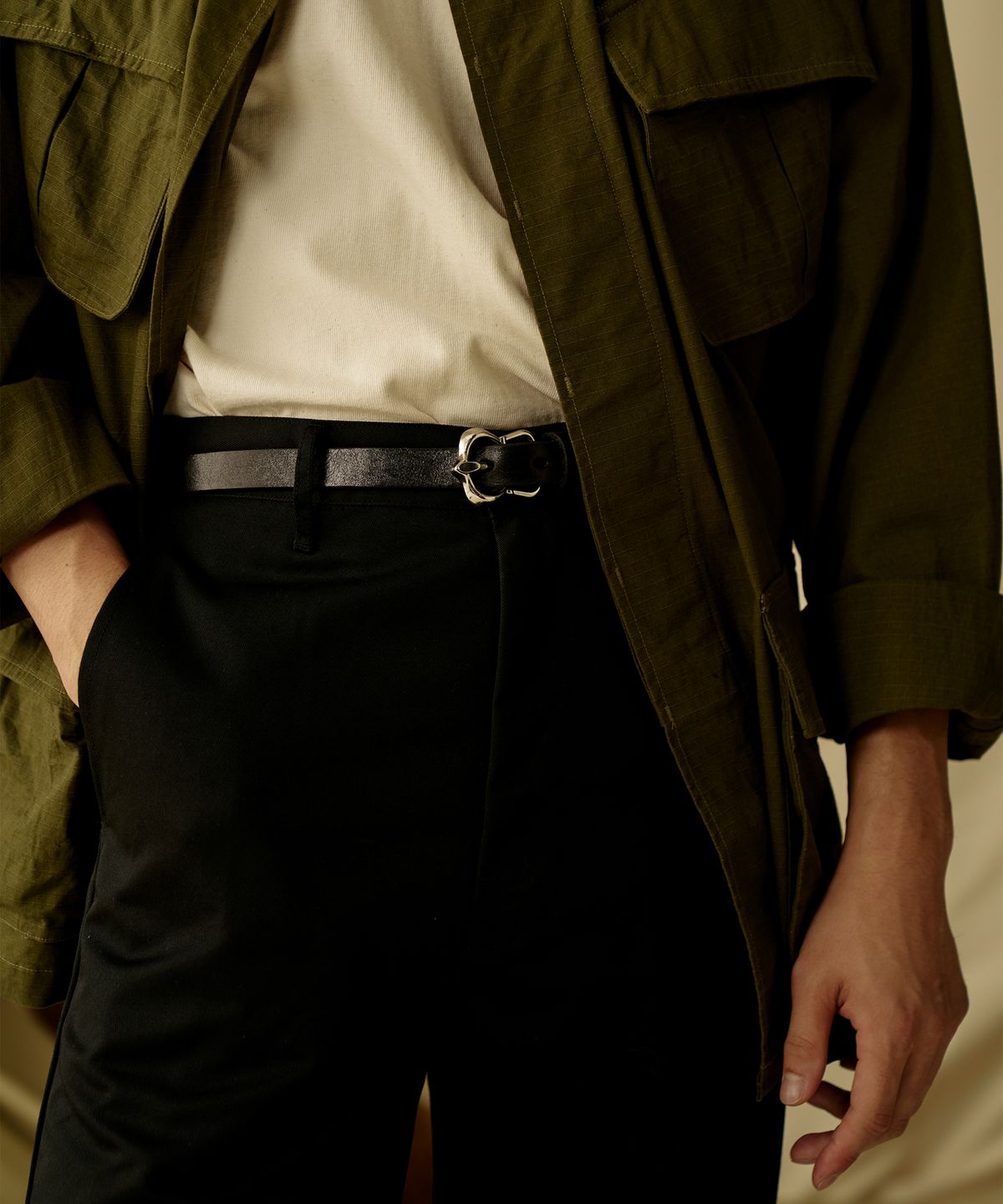 브론슨(BRONSON) Double Arrow Belt Black