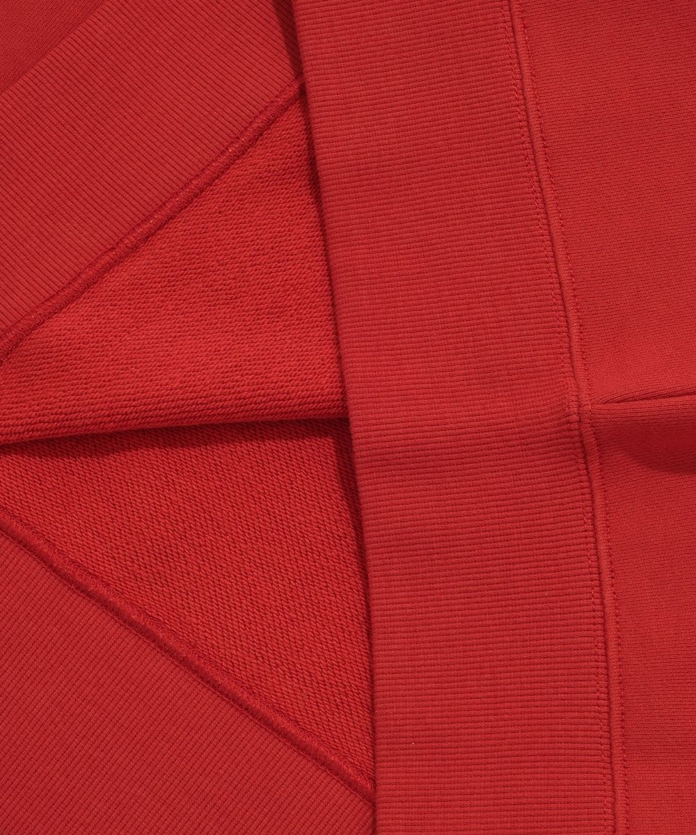 MUSINSA | COVERNAT Block Collar Half Zip-up Sweatshirt Red