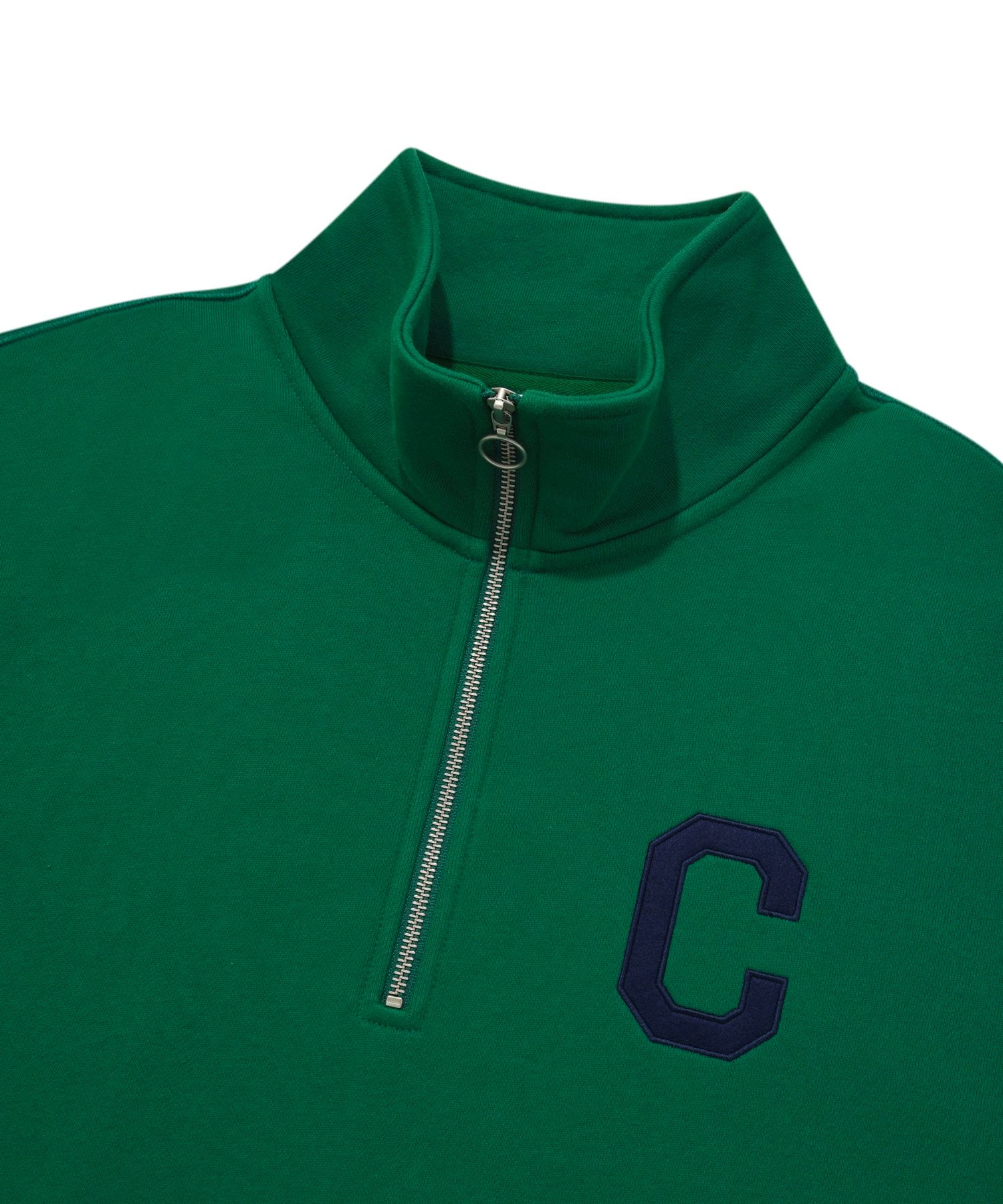 スウェット・トレーナー COVERNAT C Logo Half Zip-up Man to Man Green MUSINSA公式 | COVERNAT C Logo Half Zip-up Sweatshirt Green