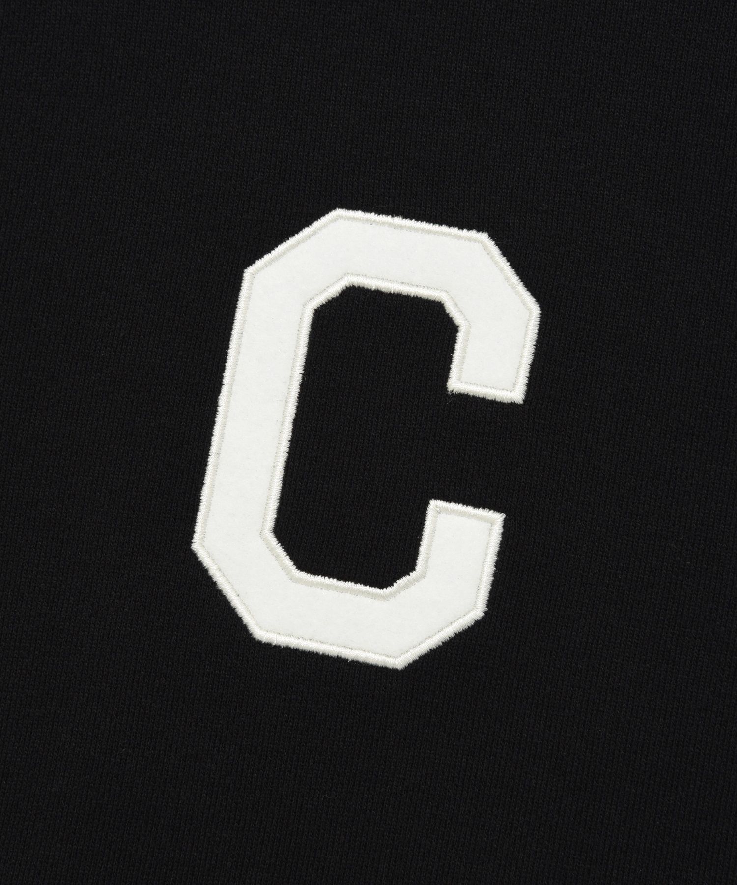MUSINSA | COVERNAT C Logo Half Zip Up Sweatshirt Black