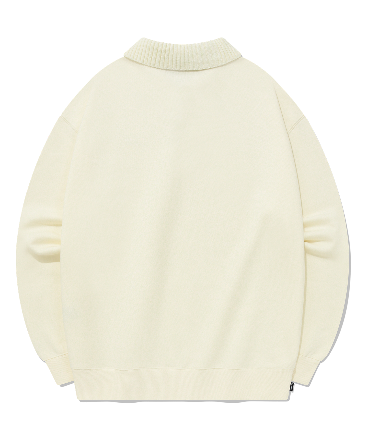 ★韓国の人気★【COVERNAT】★KNIT COLLAR SWEATSHIR.T★ MUSINSA | COVERNAT Knit Collar Sweatshirt Ecru