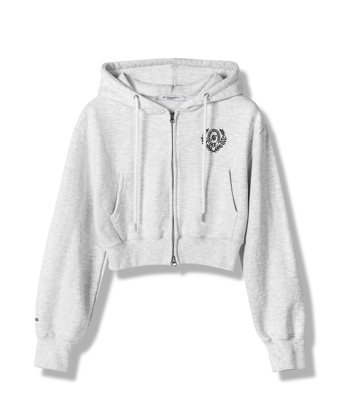 어반드레스(AVANDRESS) SYMBOL CROP HOOD ZIP-UP - 3COL