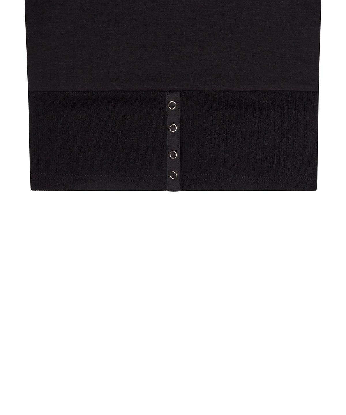 러브이즈트루(LUVISTRUE) CH BUTTON LAYERED TEE(BLACK)