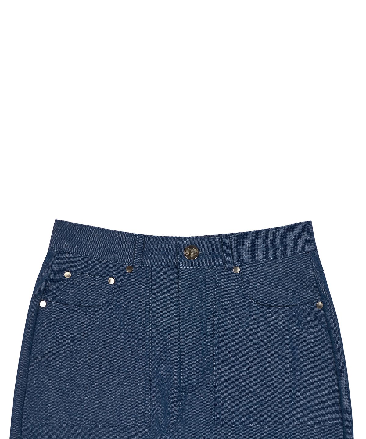 러브이즈트루(LUVISTRUE) CH BUTTON SKIRT(BLUE)