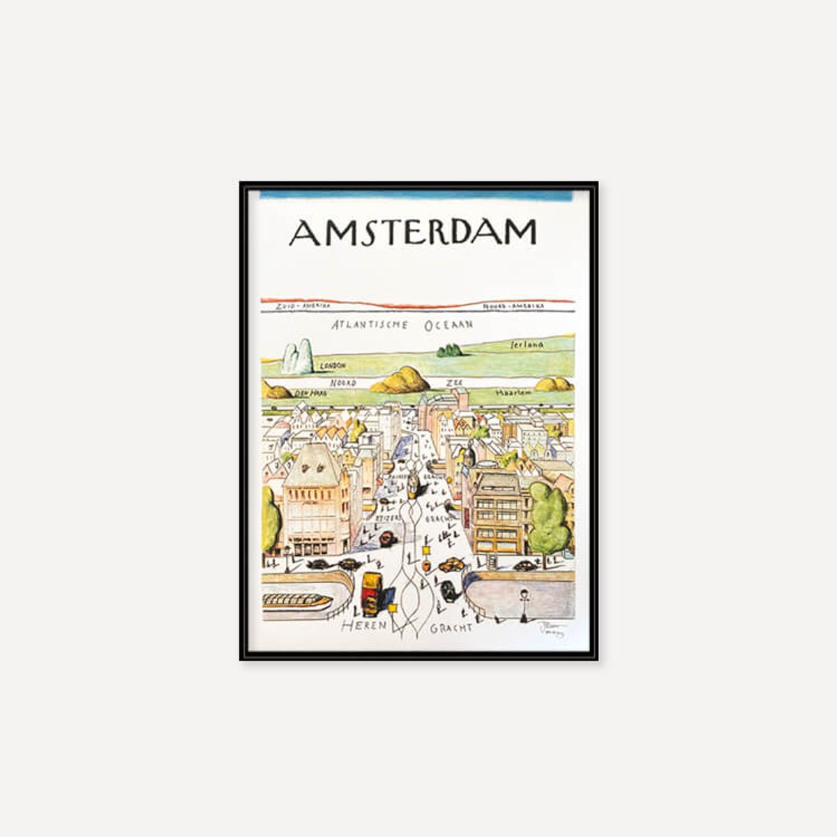 그릿시즌(GREET SEASON) 사울 스타인버그 Amsterdam (액자 포함)