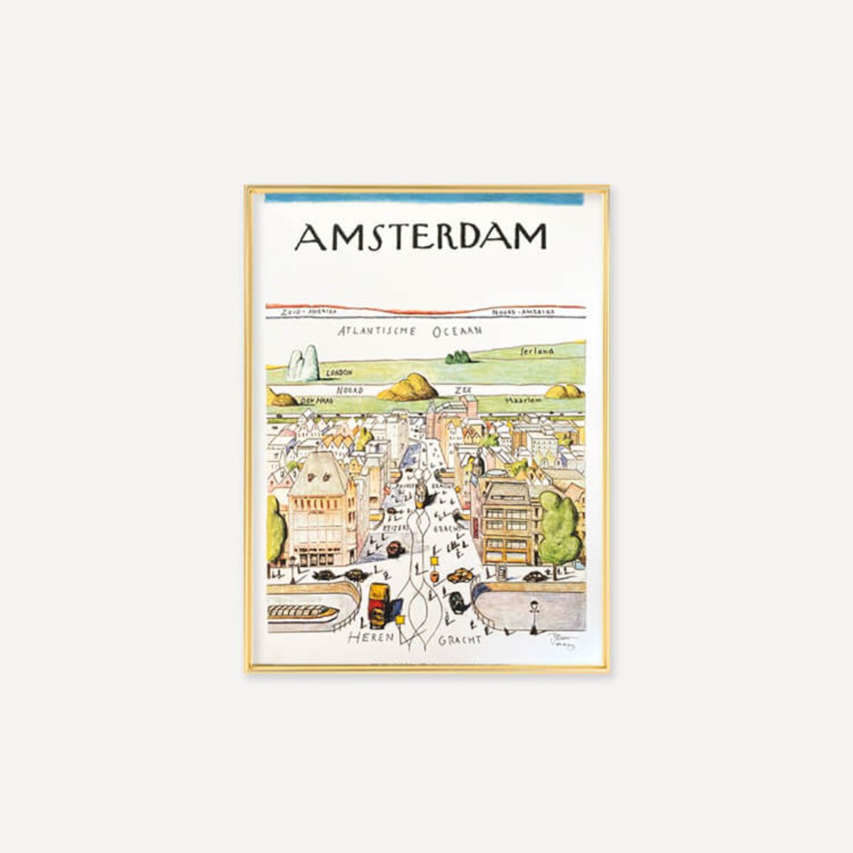 그릿시즌(GREET SEASON) 사울 스타인버그 Amsterdam (액자 포함)