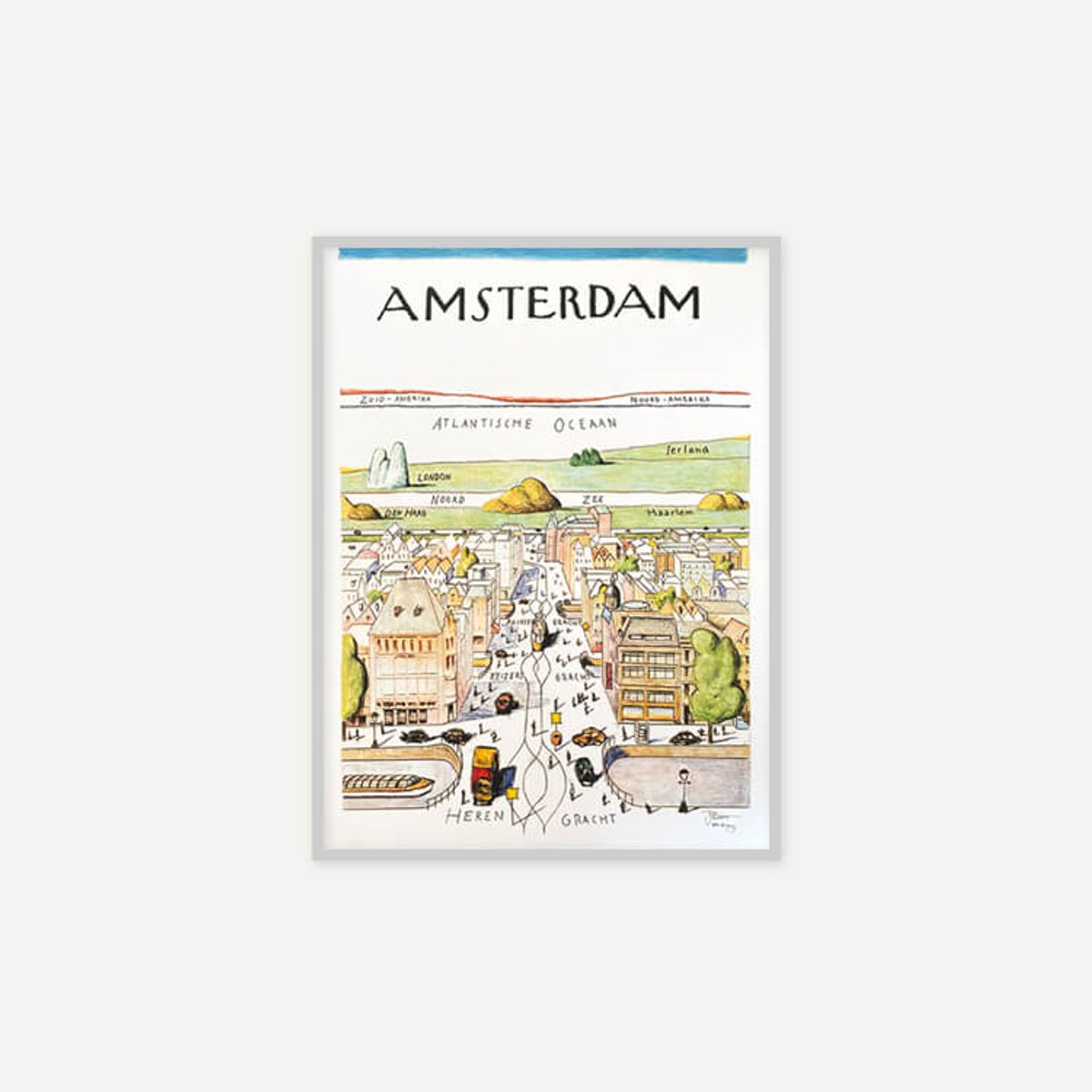 그릿시즌(GREET SEASON) 사울 스타인버그 Amsterdam (액자 포함)