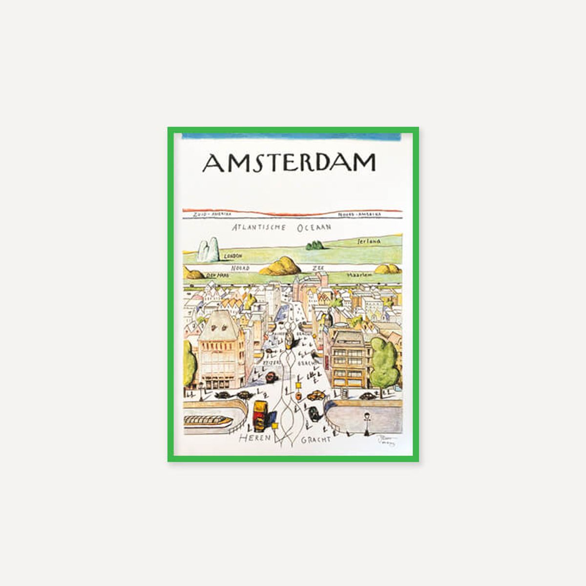 그릿시즌(GREET SEASON) 사울 스타인버그 Amsterdam (액자 포함)