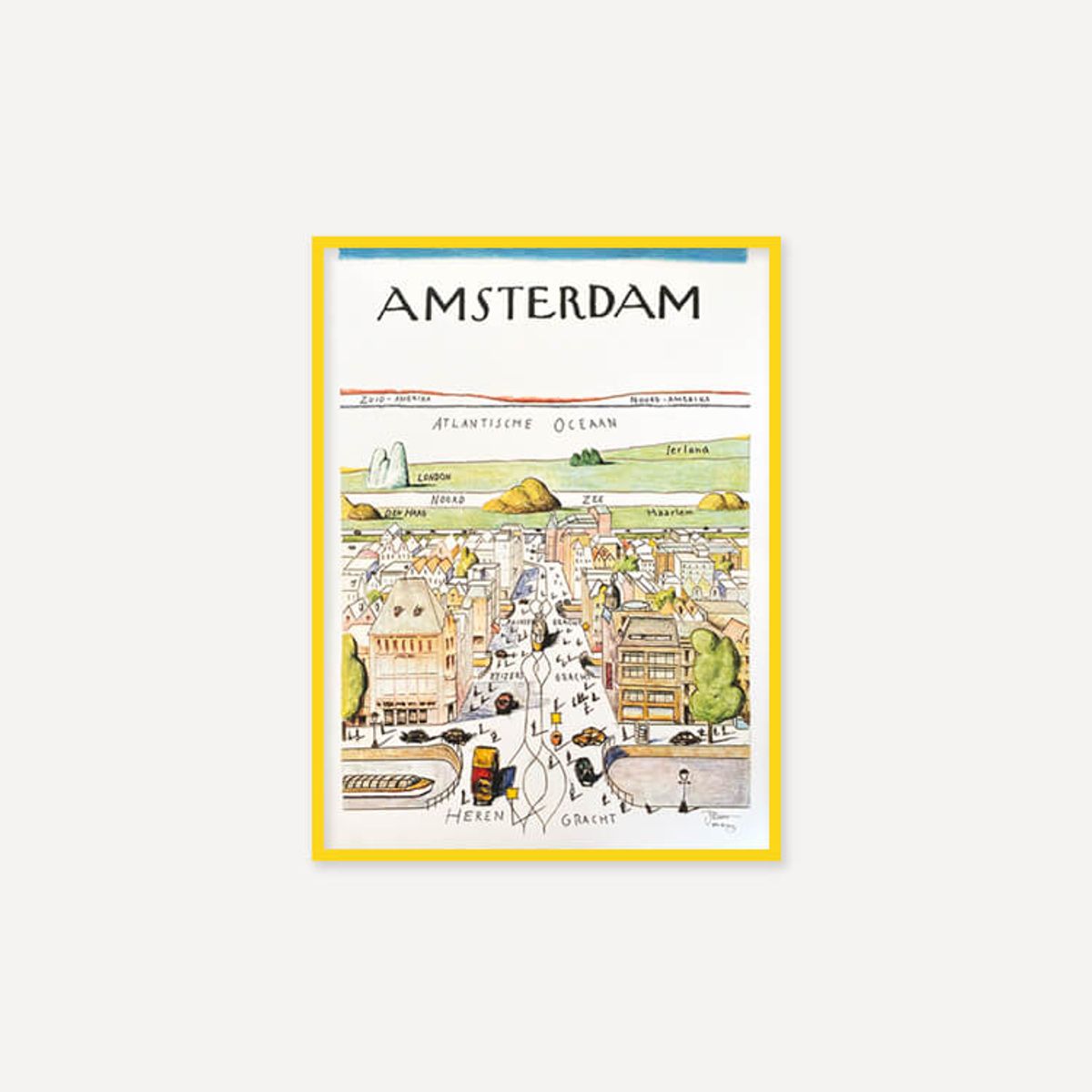 그릿시즌(GREET SEASON) 사울 스타인버그 Amsterdam (액자 포함)