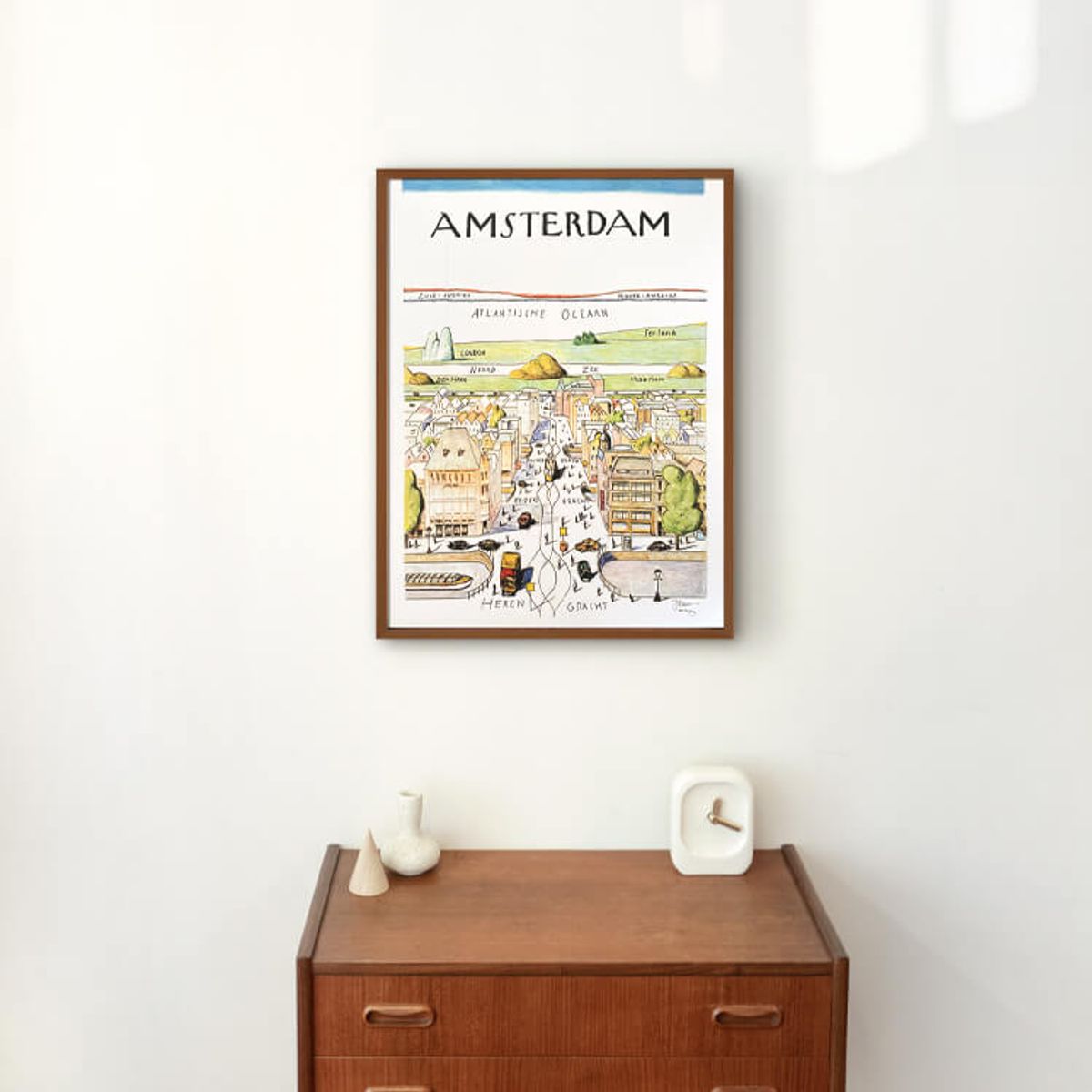 그릿시즌(GREET SEASON) 사울 스타인버그 Amsterdam (액자 포함)