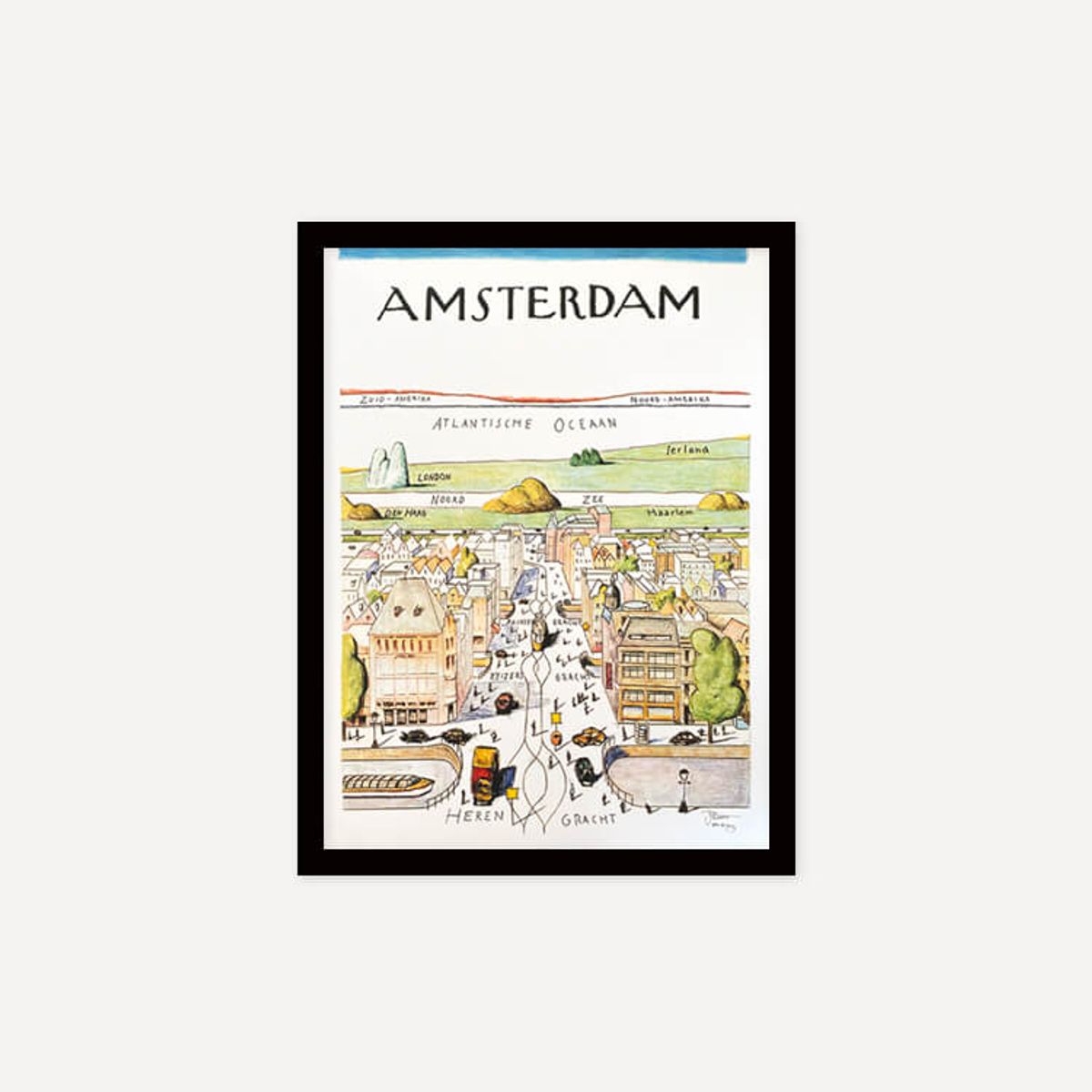 그릿시즌(GREET SEASON) 사울 스타인버그 Amsterdam (액자 포함)