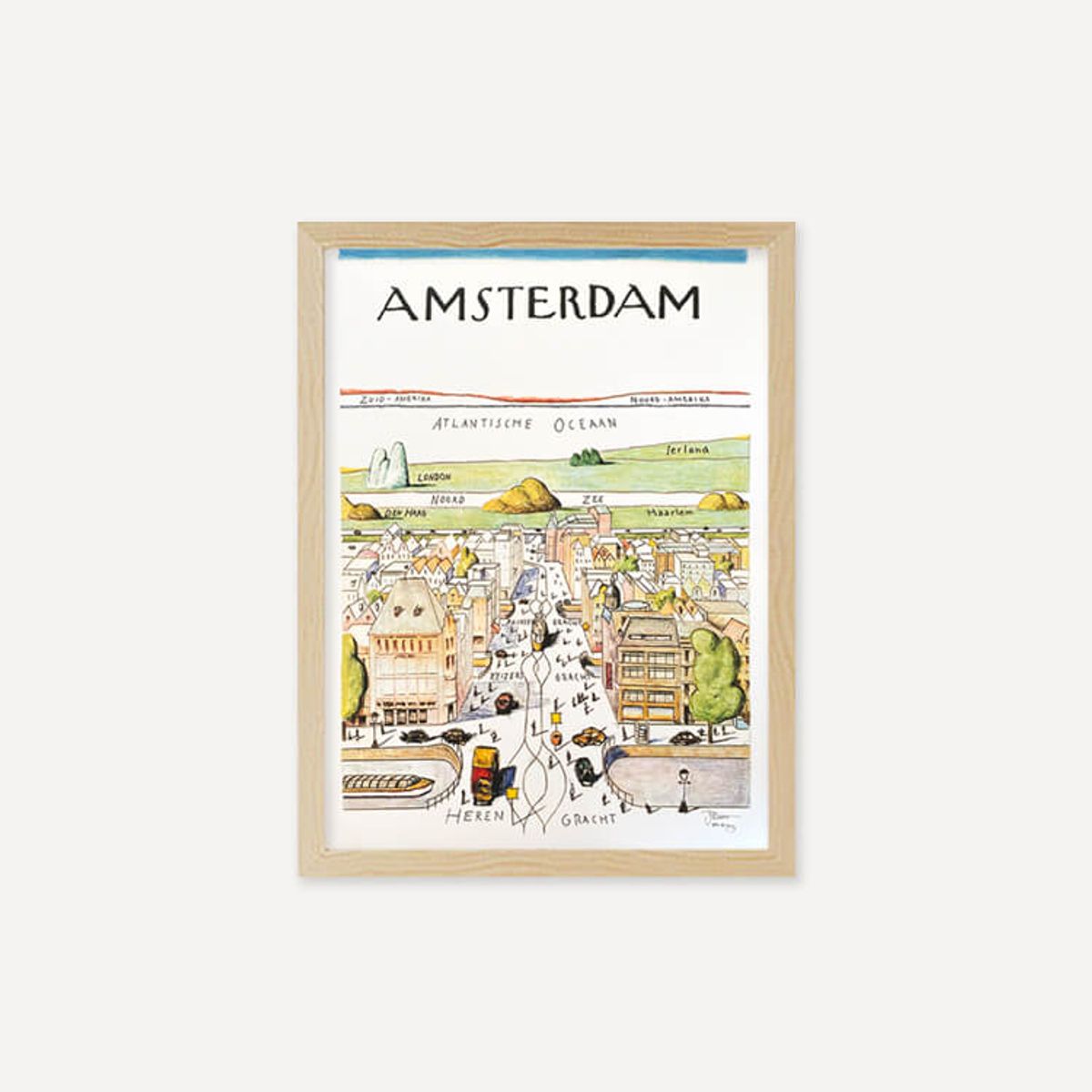 그릿시즌(GREET SEASON) 사울 스타인버그 Amsterdam (액자 포함)