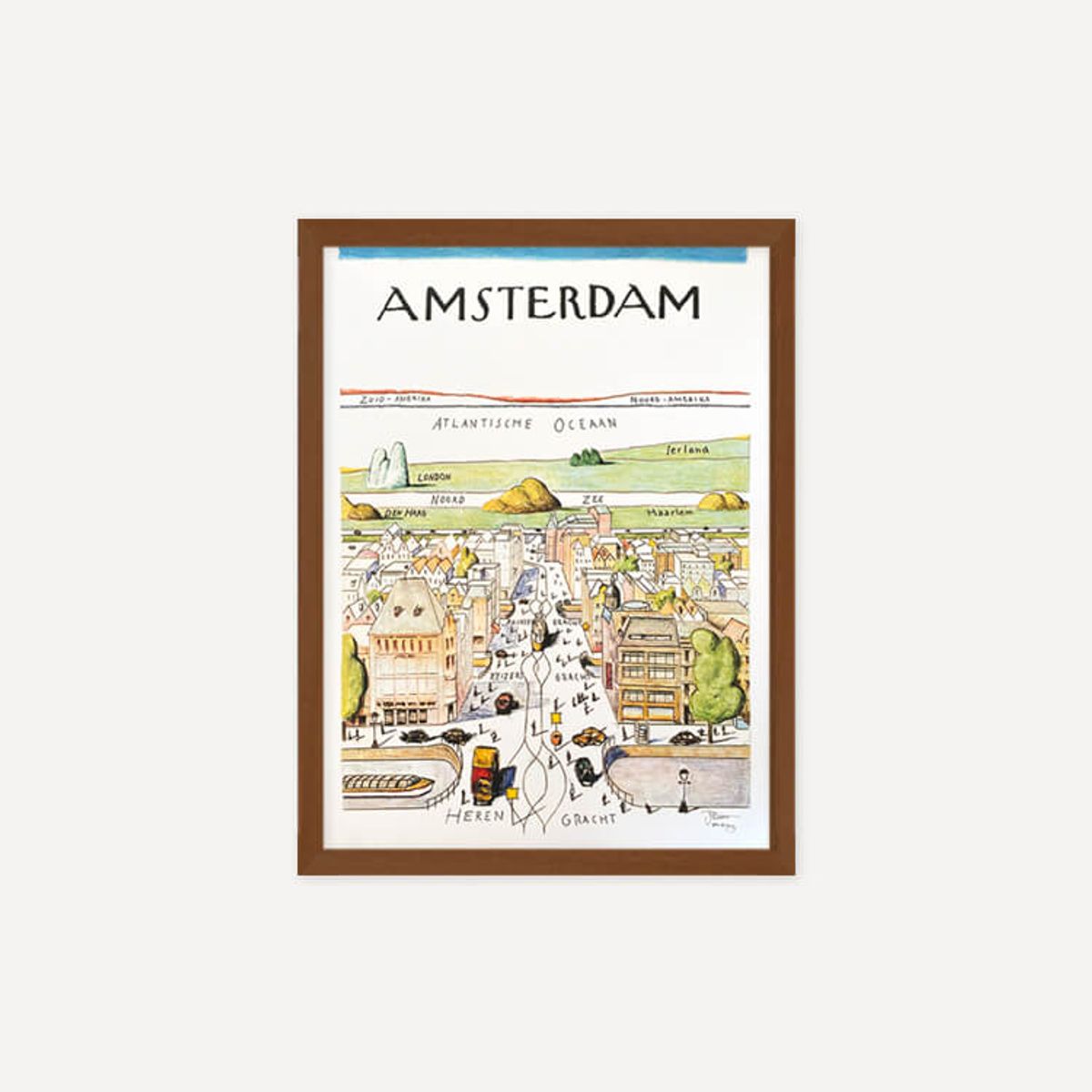 그릿시즌(GREET SEASON) 사울 스타인버그 Amsterdam (액자 포함)