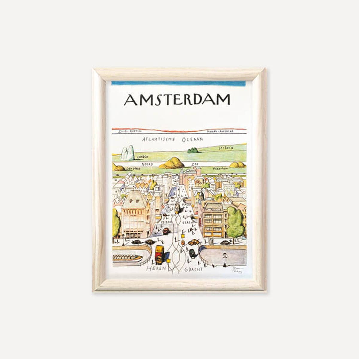 그릿시즌(GREET SEASON) 사울 스타인버그 Amsterdam (액자 포함)