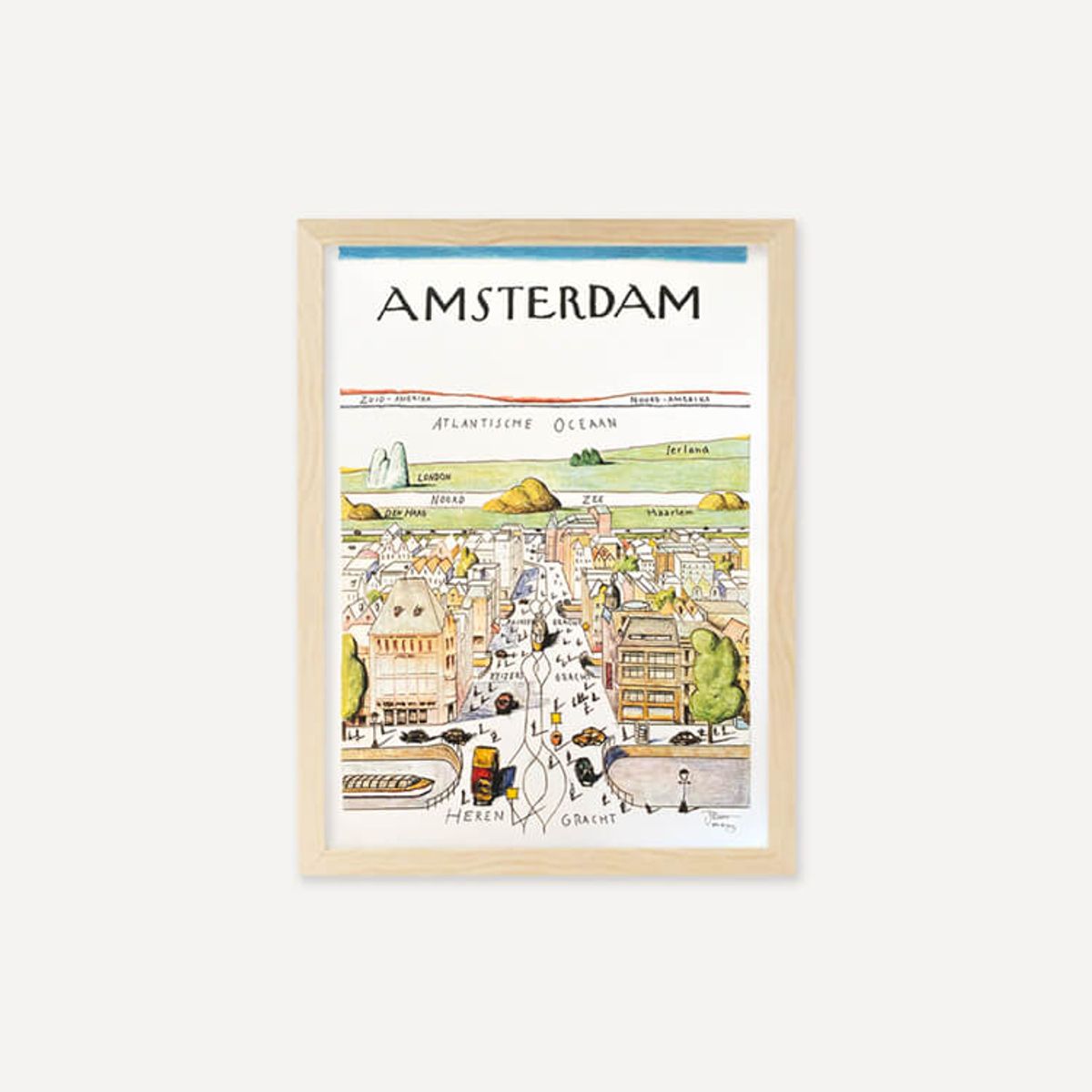 그릿시즌(GREET SEASON) 사울 스타인버그 Amsterdam (액자 포함)