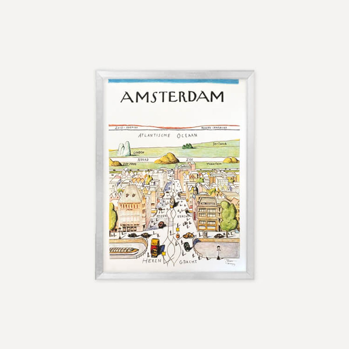 그릿시즌(GREET SEASON) 사울 스타인버그 Amsterdam (액자 포함)
