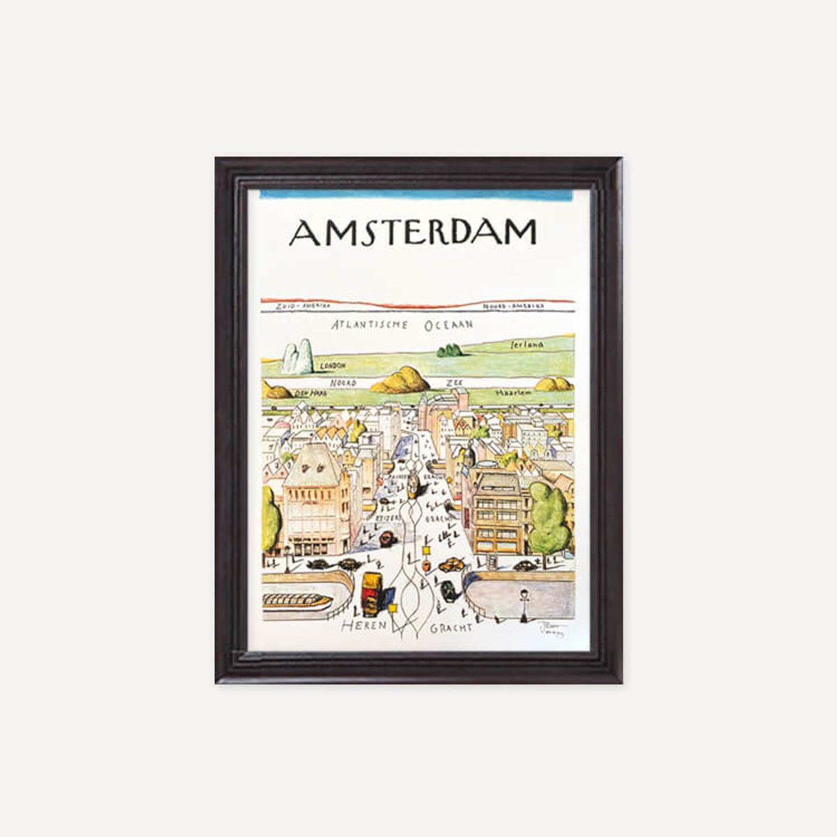 그릿시즌(GREET SEASON) 사울 스타인버그 Amsterdam (액자 포함)
