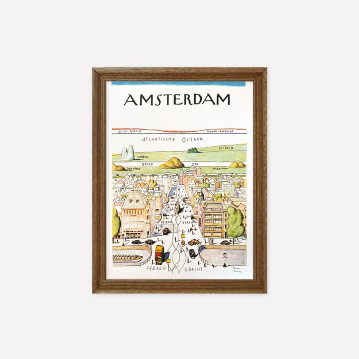 그릿시즌(GREET SEASON) 사울 스타인버그 Amsterdam (액자 포함)