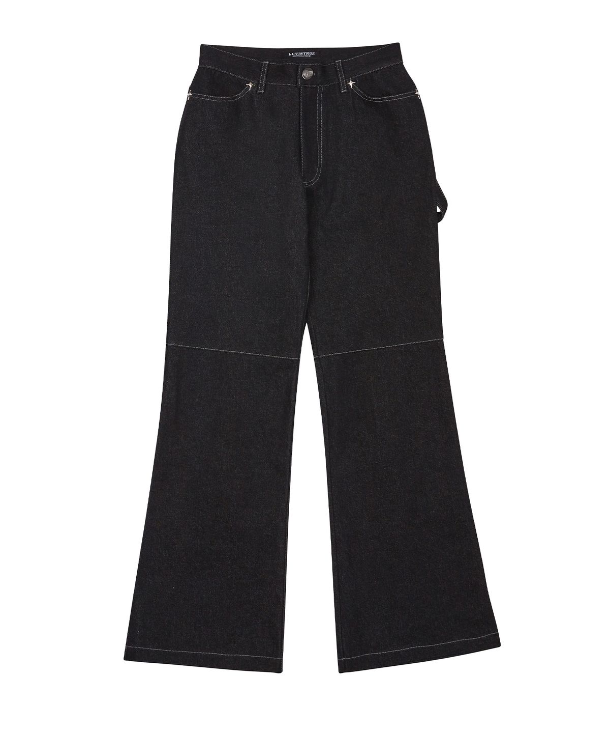 러브이즈트루(LUVISTRUE) CH TUCK BOOTSCUT PANTS(BLACK)
