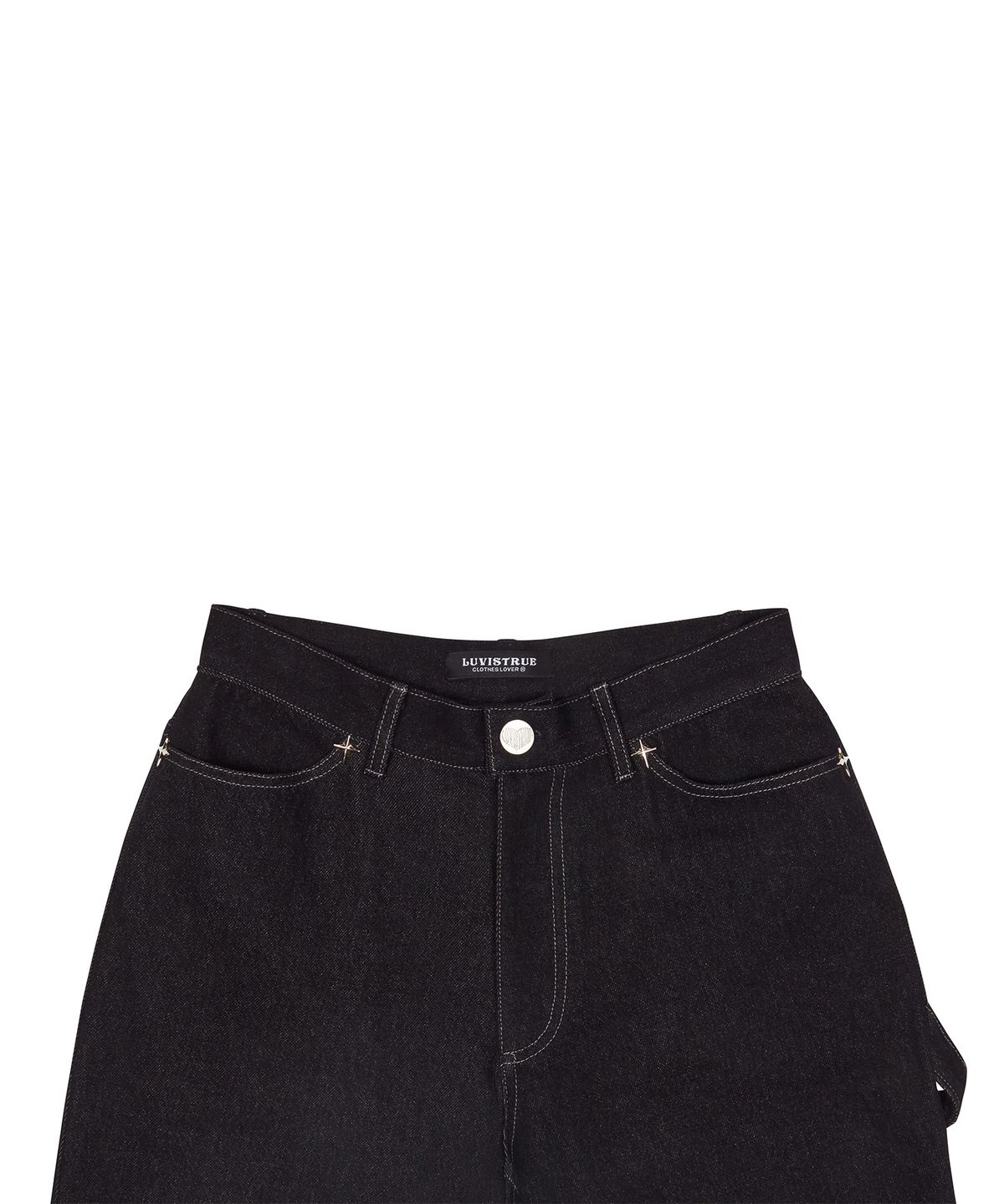 러브이즈트루(LUVISTRUE) CH TUCK BOOTSCUT PANTS(BLACK)