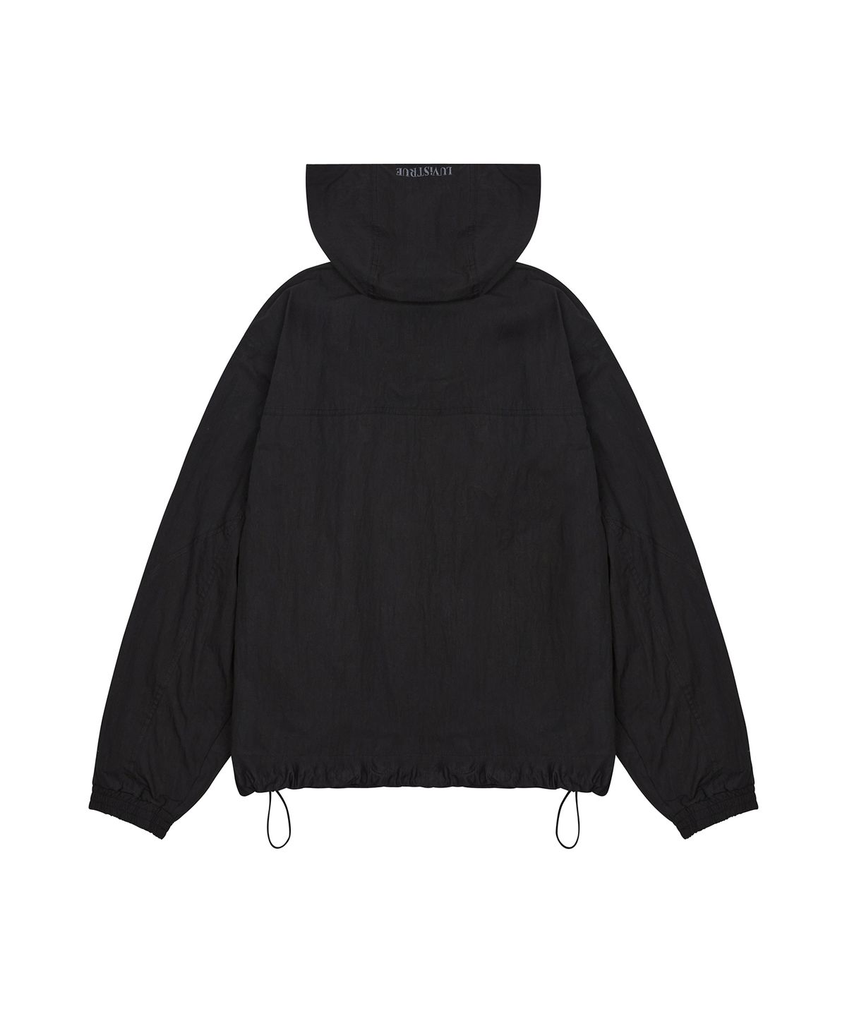 러브이즈트루(LUVISTRUE) CH CURVED WINDBREAKER(BLACK)