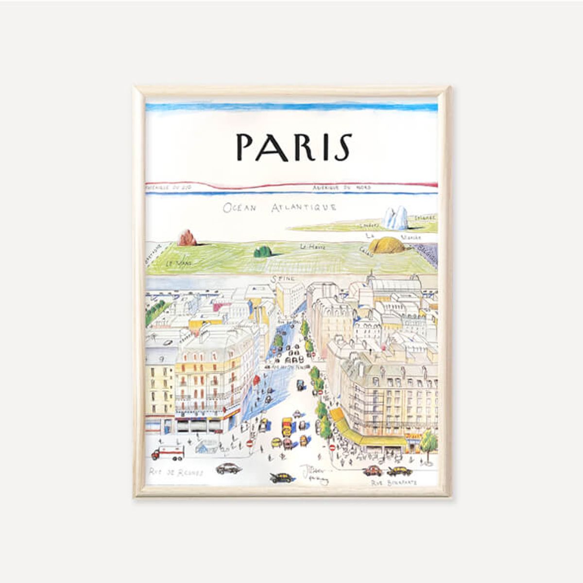 그릿시즌(GREET SEASON) 사울 스타인버그 Paris (액자 포함)