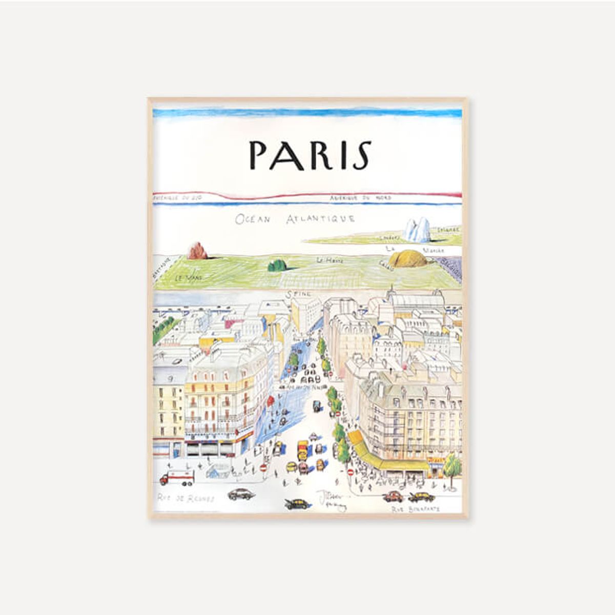 그릿시즌(GREET SEASON) 사울 스타인버그 Paris (액자 포함)