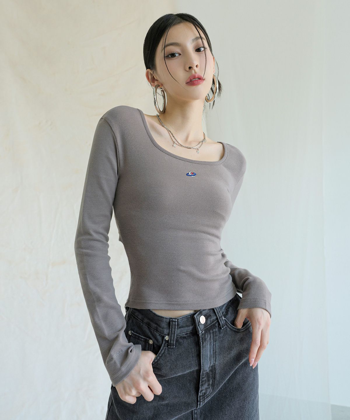 어반드레스(AVANDRESS) Linda Cut-out Long Sleeve - 7COL
