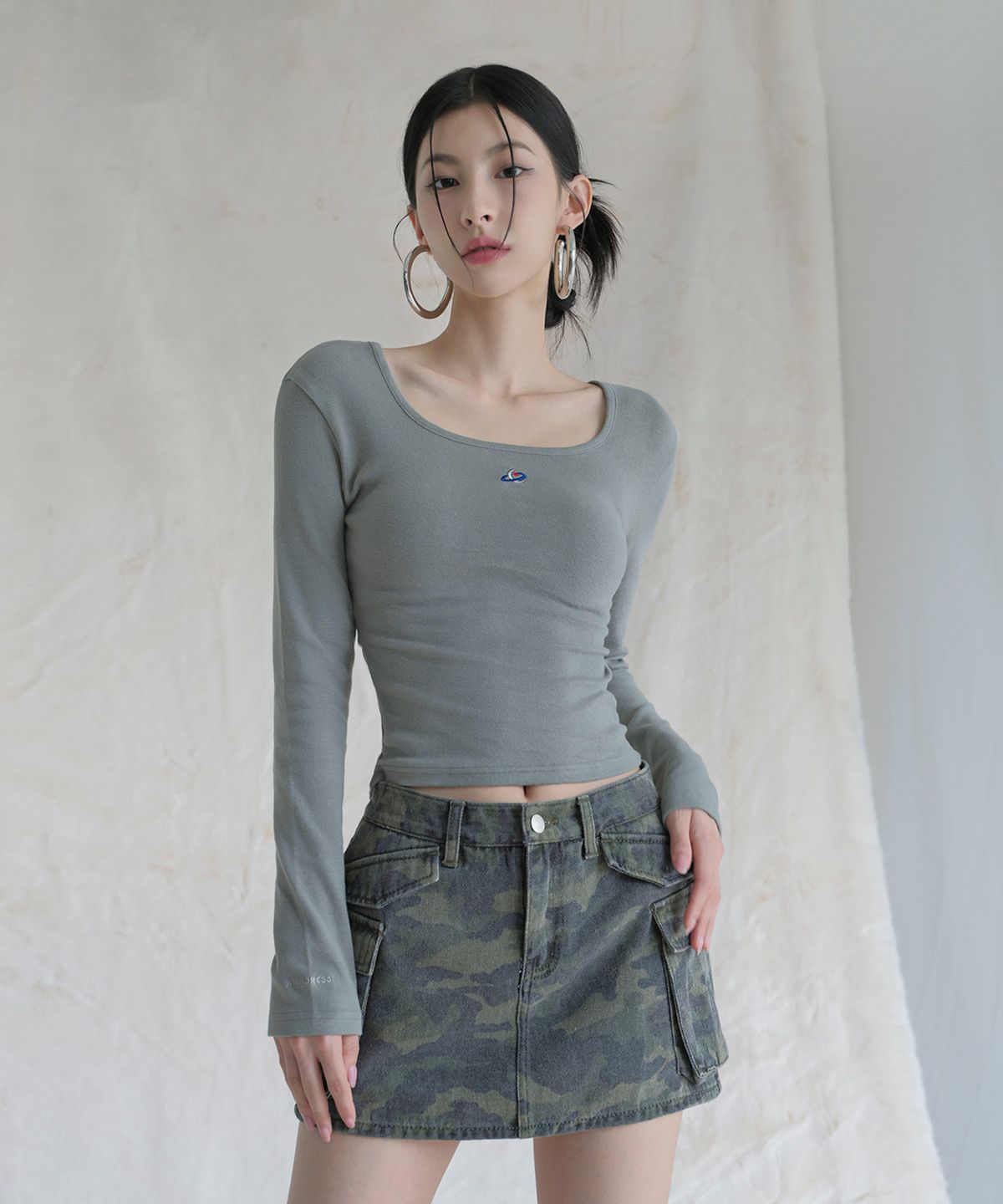 어반드레스(AVANDRESS) Linda Cut-out Long Sleeve - 7COL