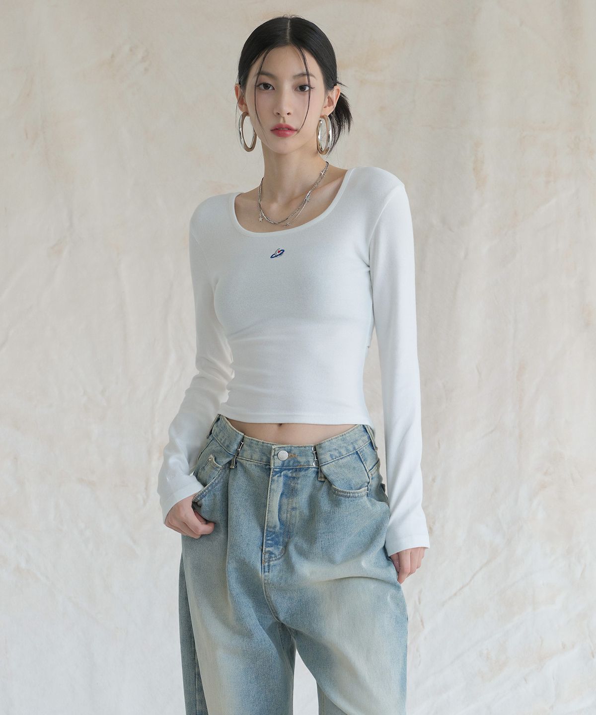 어반드레스(AVANDRESS) Linda Cut-out Long Sleeve - 7COL