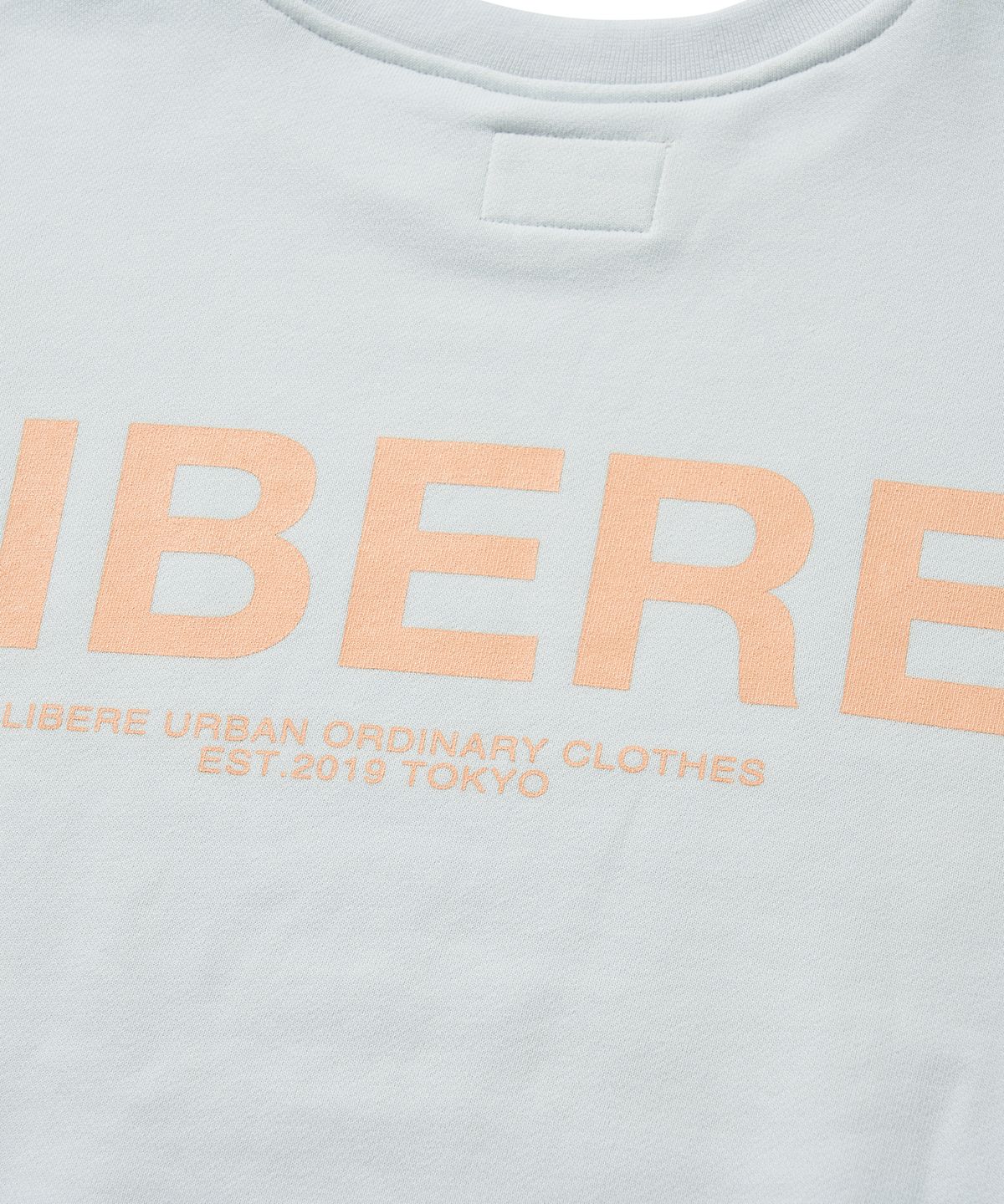 리베레(LIBERE) LOGO CREW SWEAT / ICE WHITE