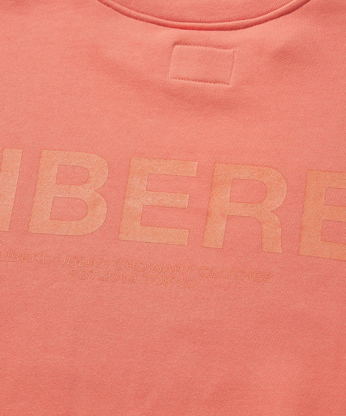 리베레(LIBERE) LOGO CREW SWEAT / PEACH