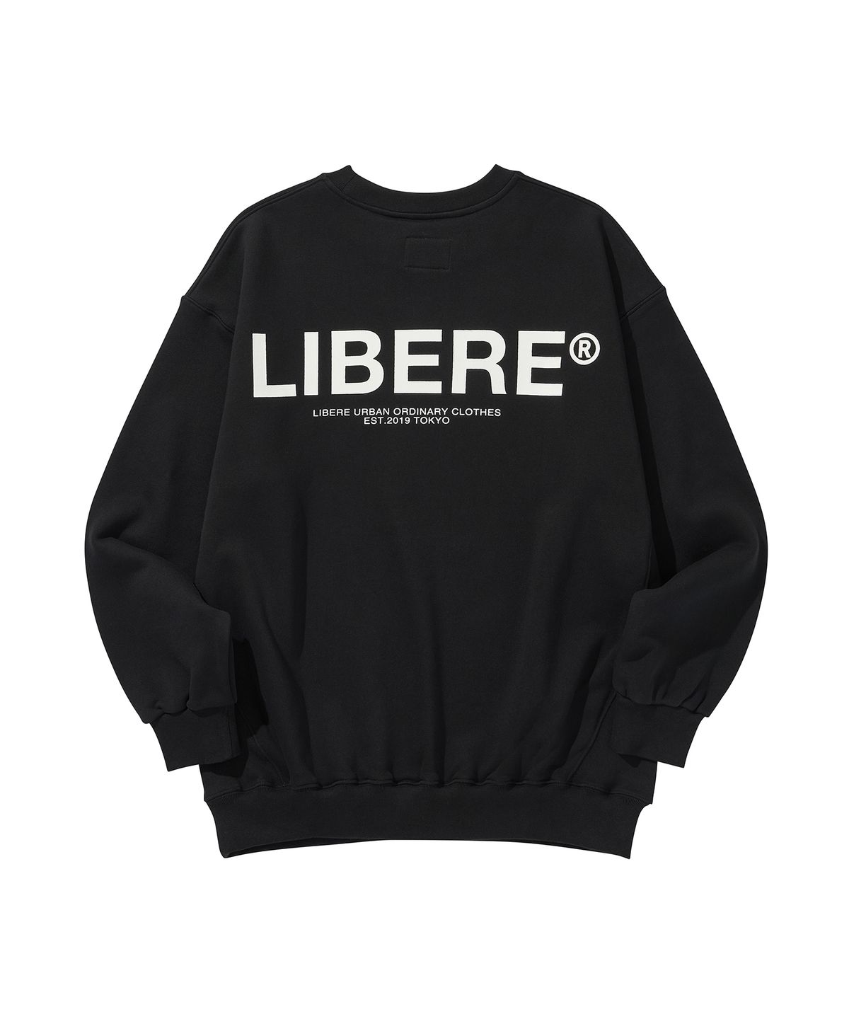 리베레(LIBERE) LOGO CREW SWEAT / BLACK