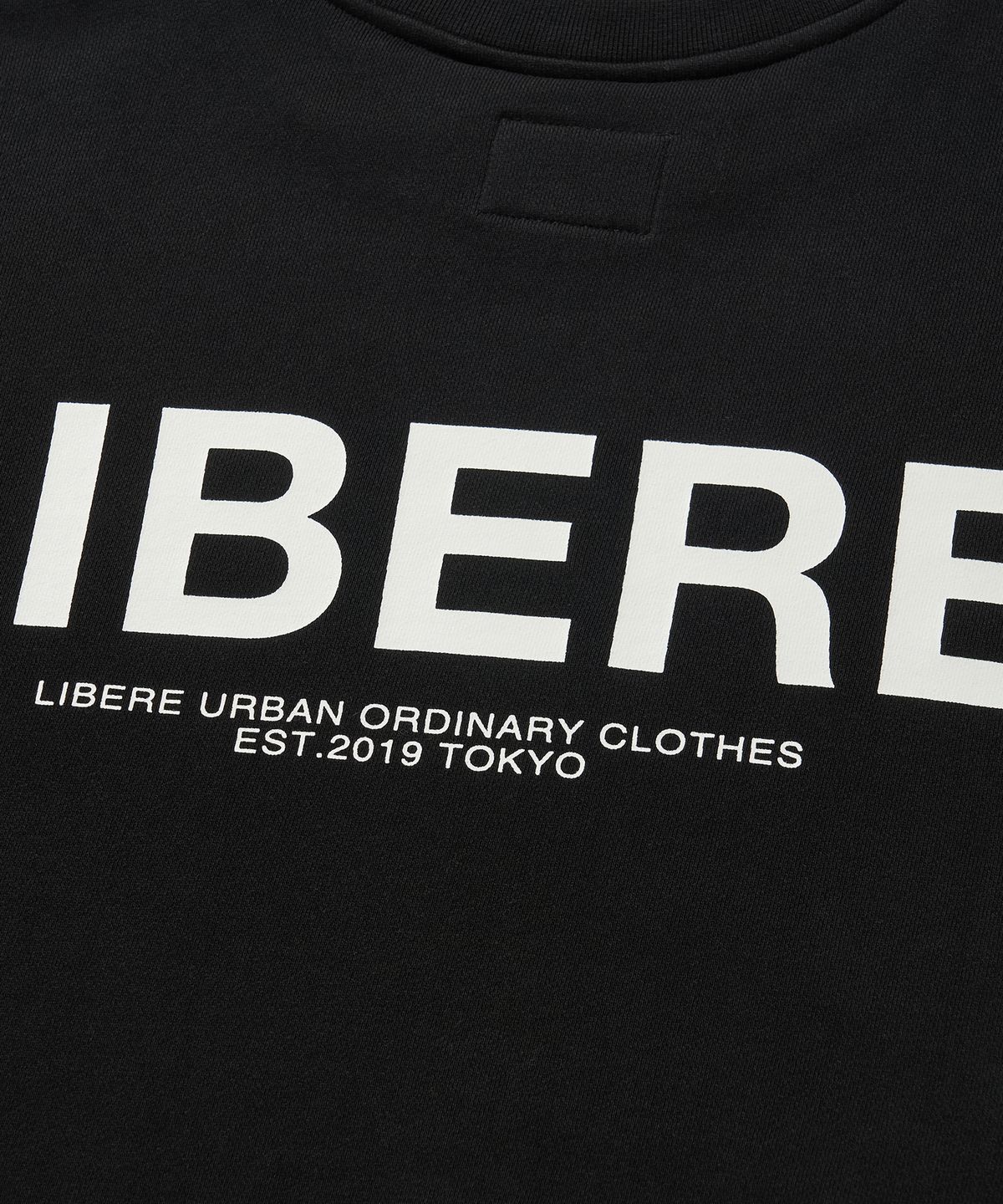 리베레(LIBERE) LOGO CREW SWEAT / BLACK