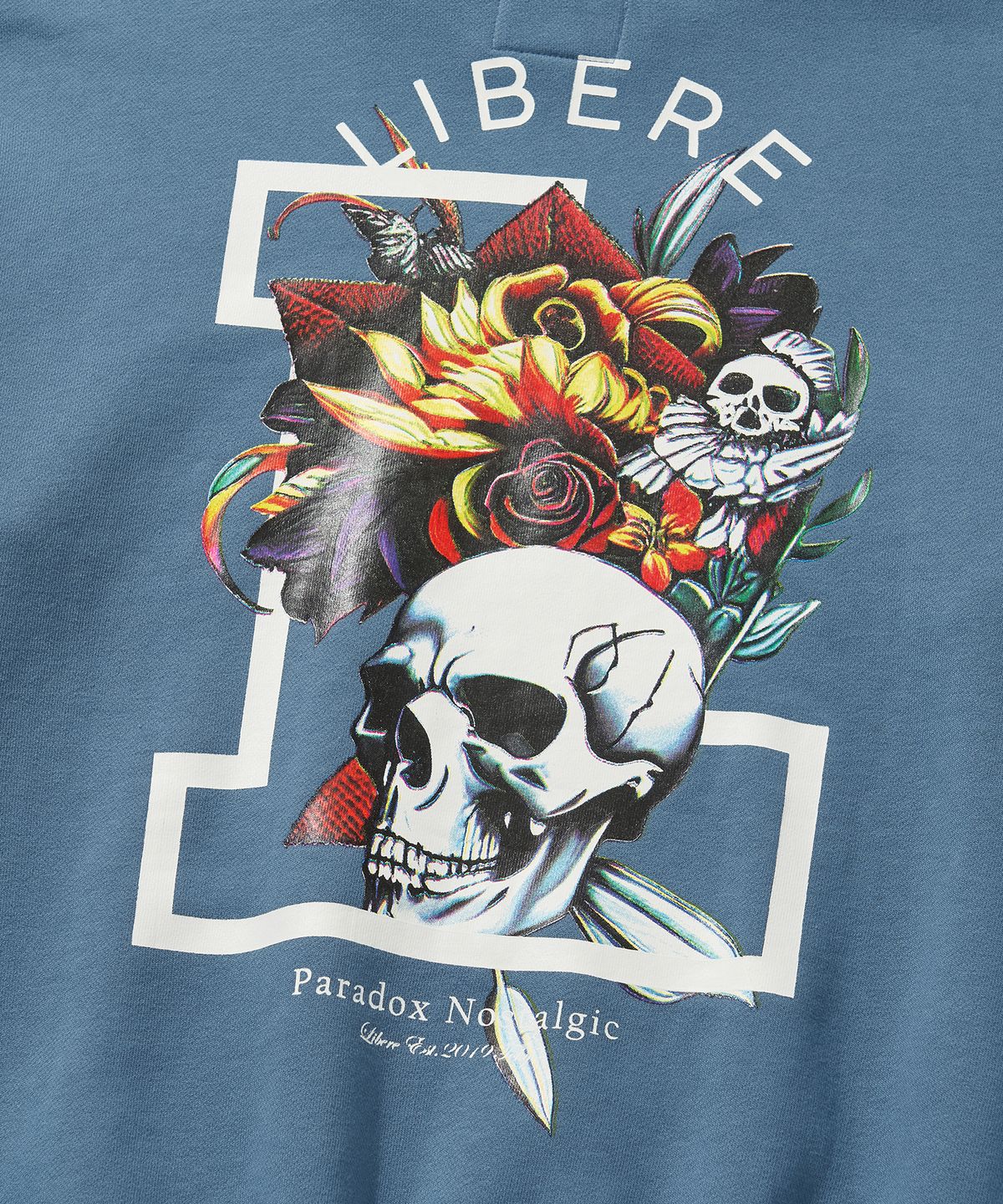 리베레(LIBERE) FLOWER HOODIE / BLUE