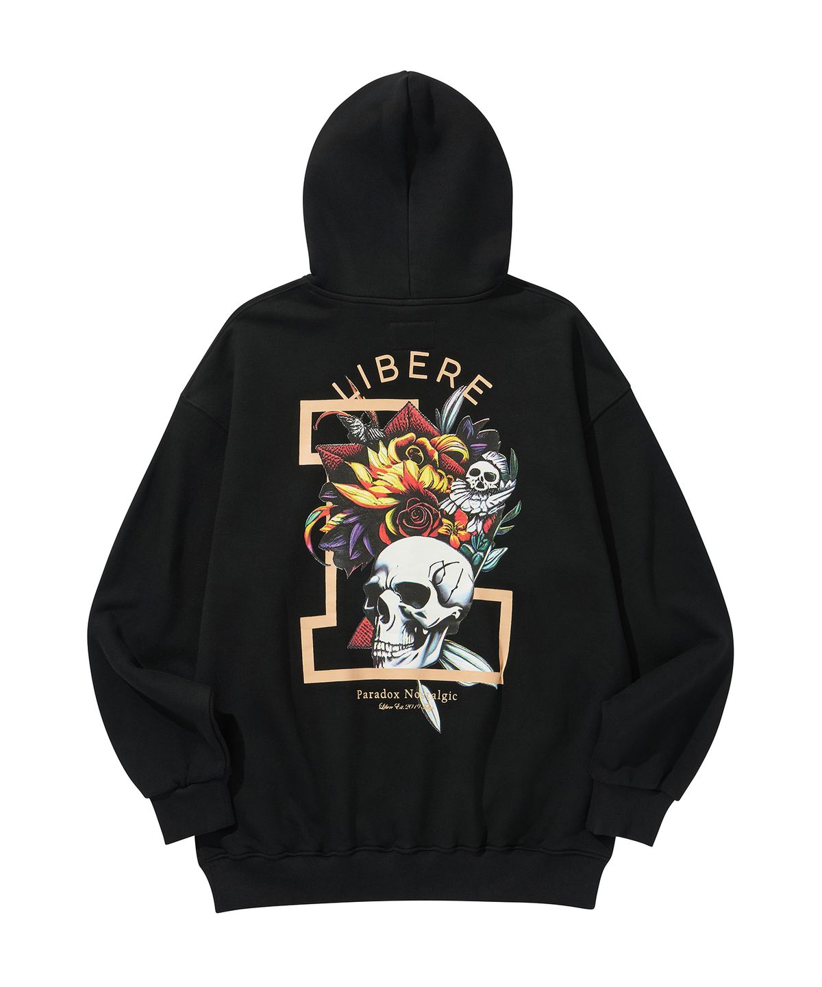 리베레(LIBERE) FLOWER HOODIE / BLACK