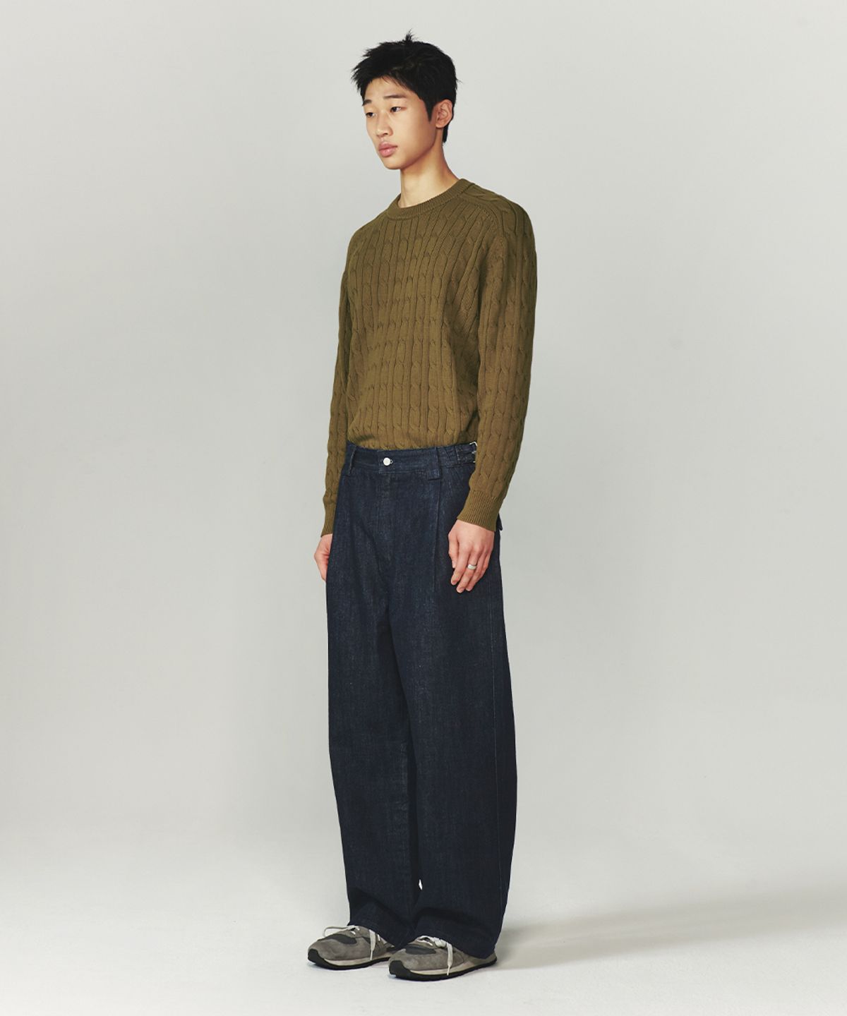 인템포무드(INTEMPOMOOD) 더블 어드저스트 데님 팬츠_인디고