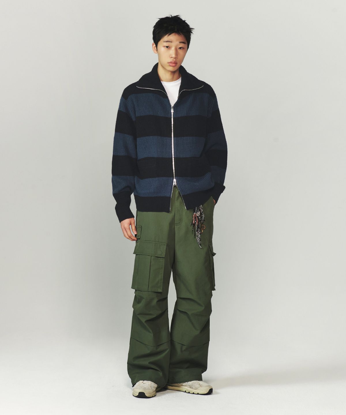 인템포무드(INTEMPOMOOD) FW 컴뱃 포켓 카고 팬츠_포레스트