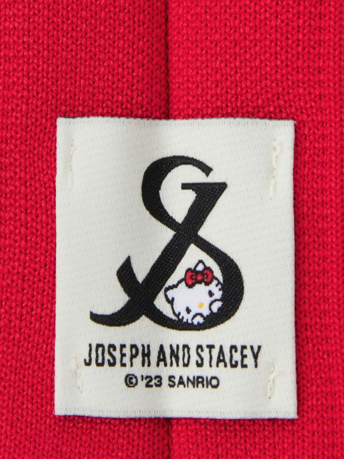 조셉앤스테이시(JOSEPH&STACEY) Lucky Pleats Knit S Hello Kitty Barbados Red
