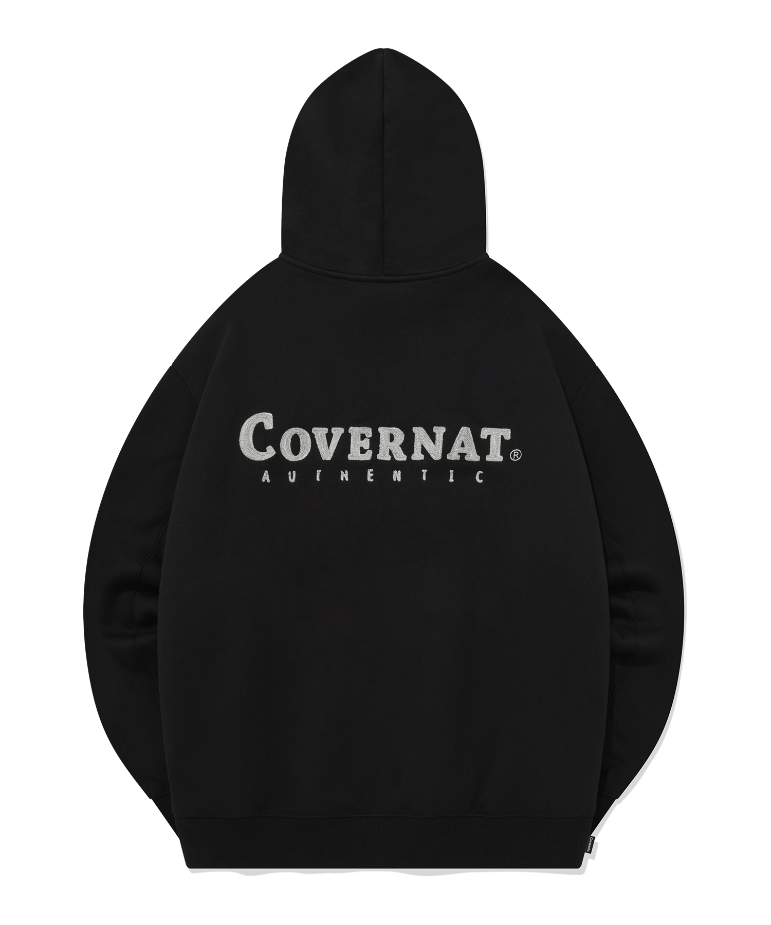 MUSINSA | COVERNAT boa hoodie zip up black