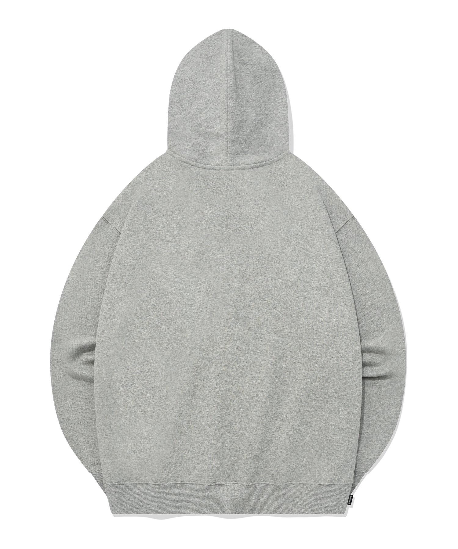 MUSINSA | COVERNAT Authentic logo hoodie zip-up melange gray