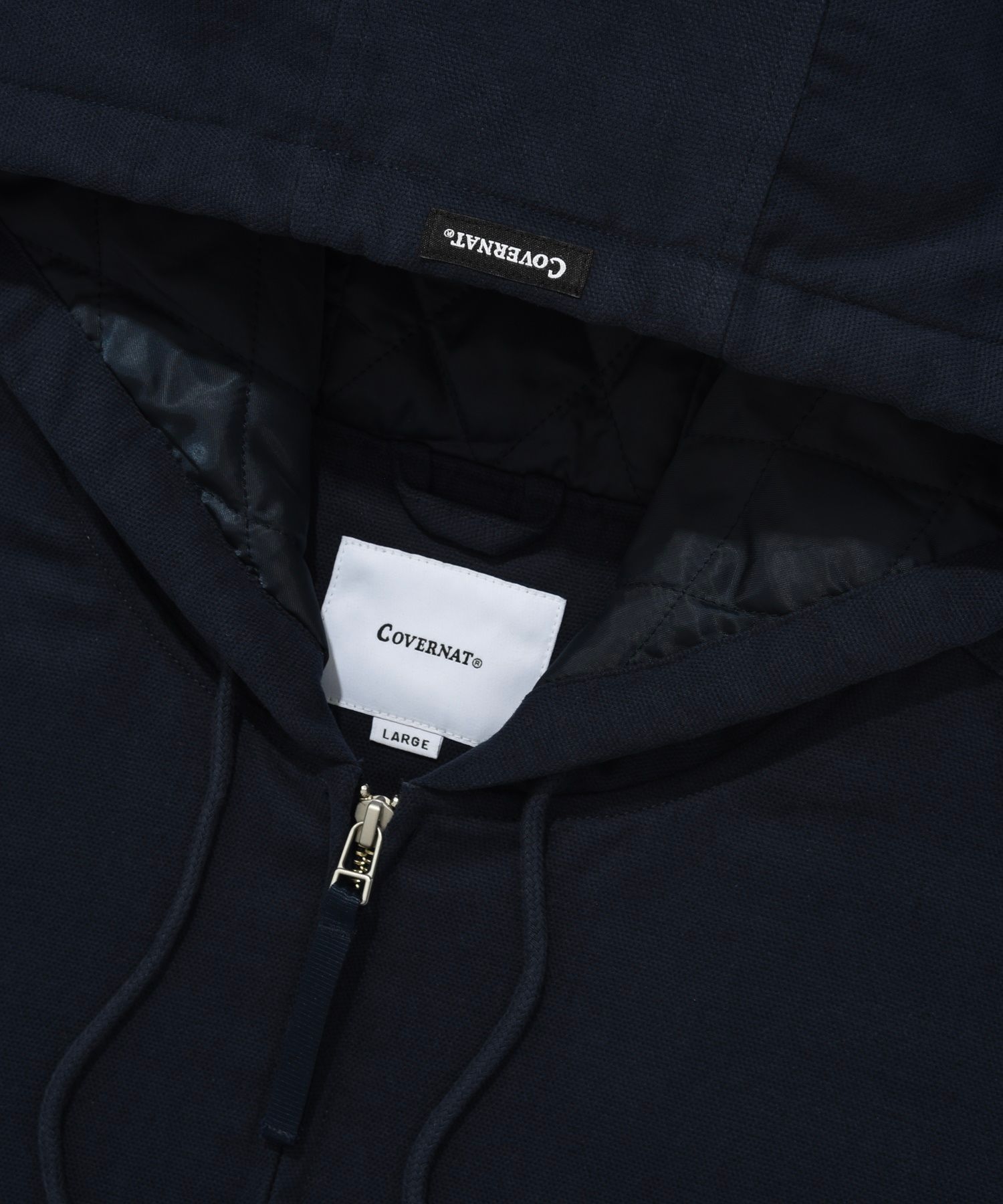 MUSINSA | COVERNAT Heavy Oxford Hooded Jacket Navy