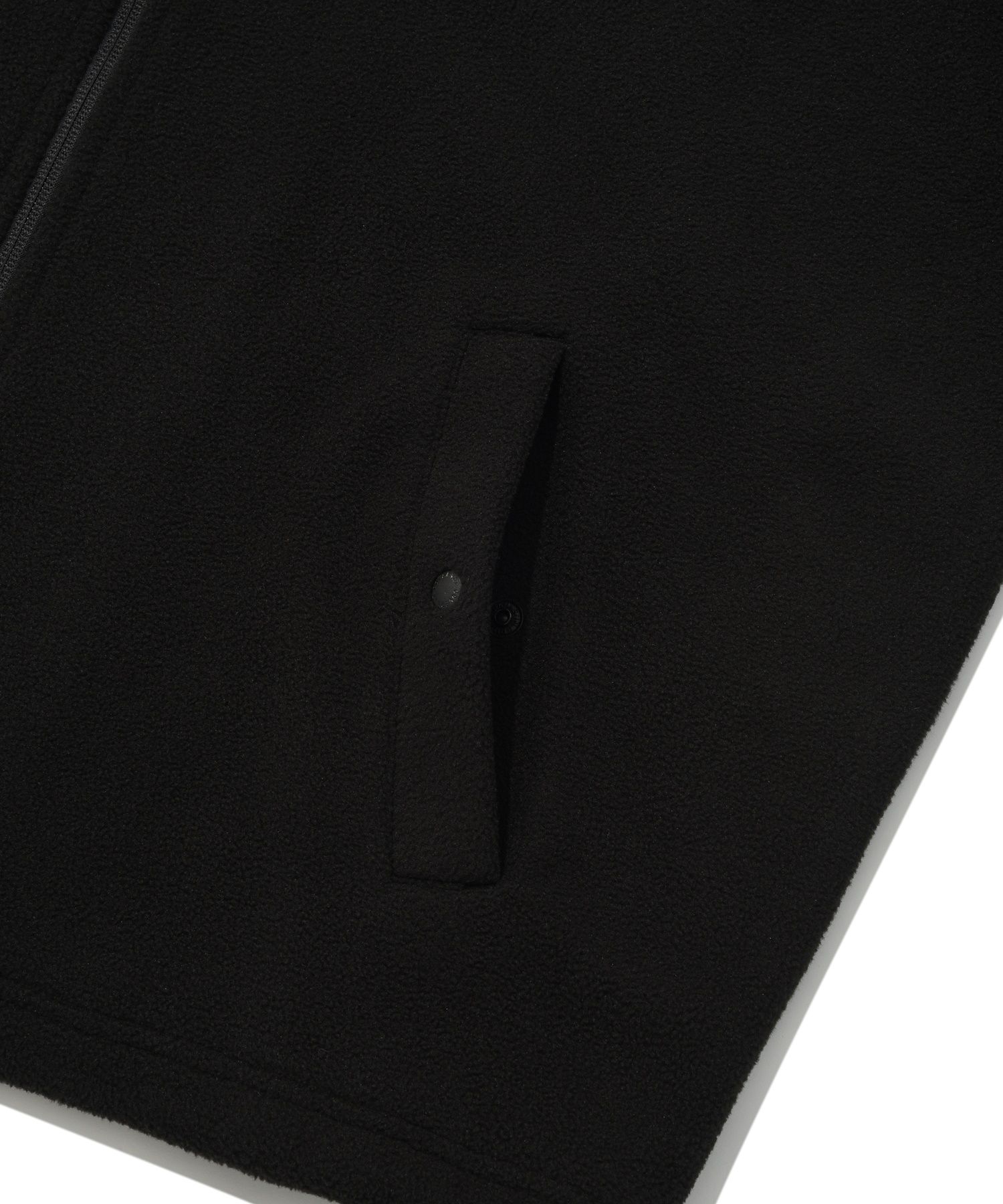 MUSINSA | COVERNAT Fleece zip-up jacket black