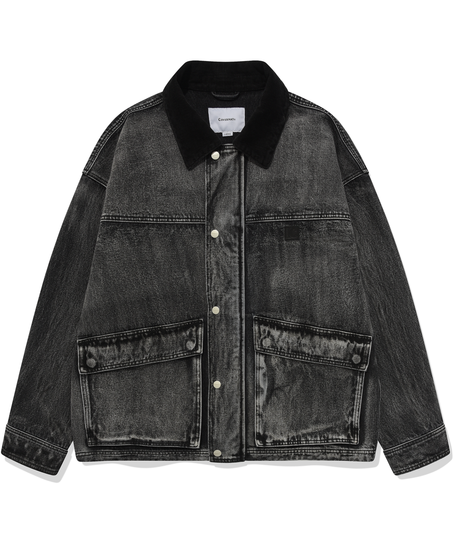 [COVERNAT]★DENIM FIELD JACKET MUSINSA | COVERNAT Denim Washing Field Jacket Black