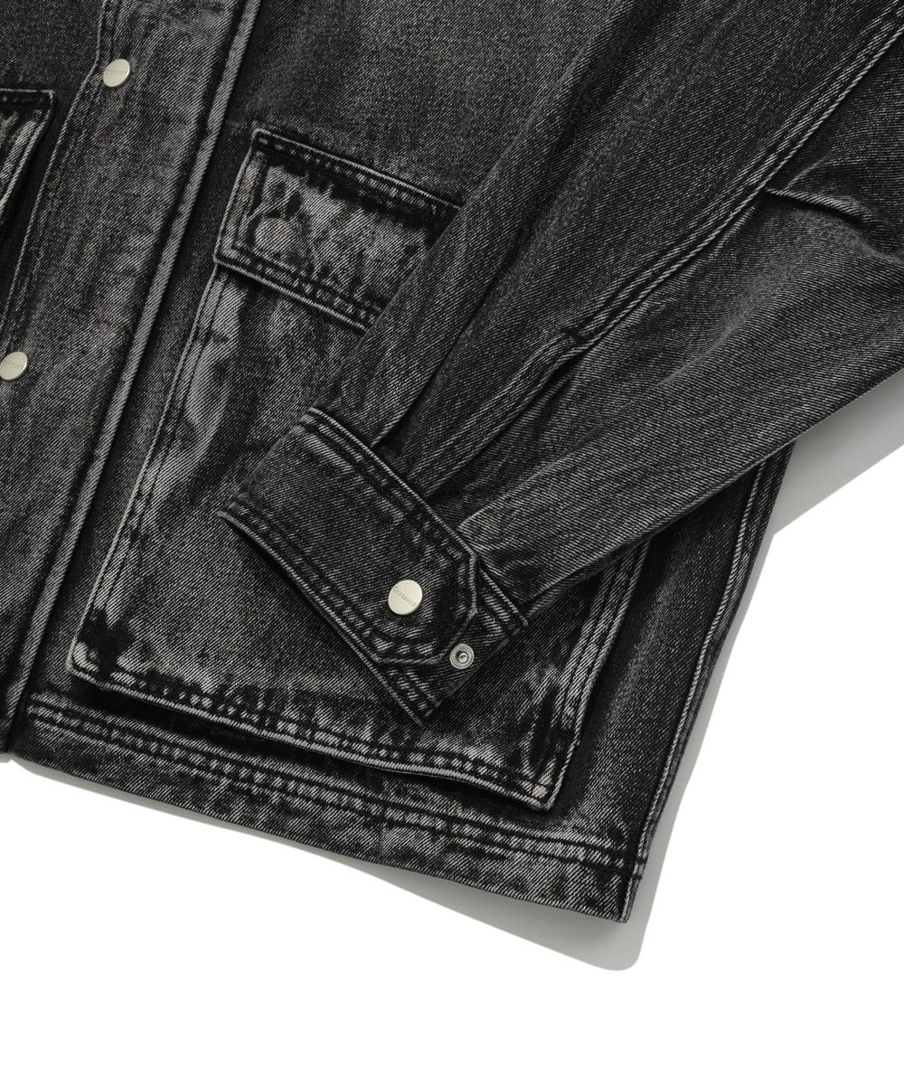 [COVERNAT]★DENIM FIELD JACKET MUSINSA | COVERNAT Denim Washing Field Jacket Black
