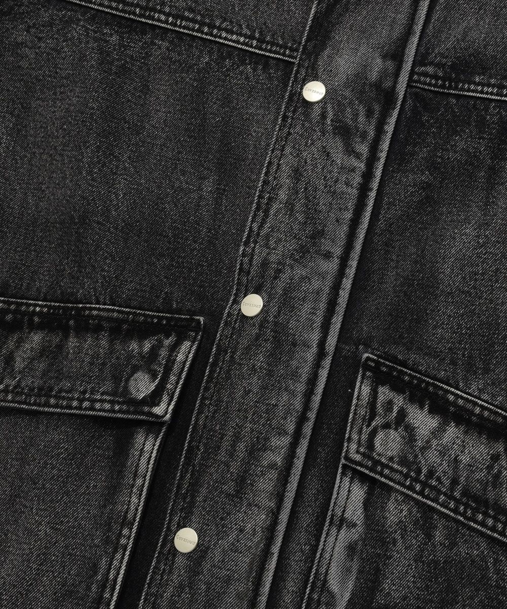 [COVERNAT]★DENIM FIELD JACKET MUSINSA | COVERNAT Denim Washing Field Jacket Black