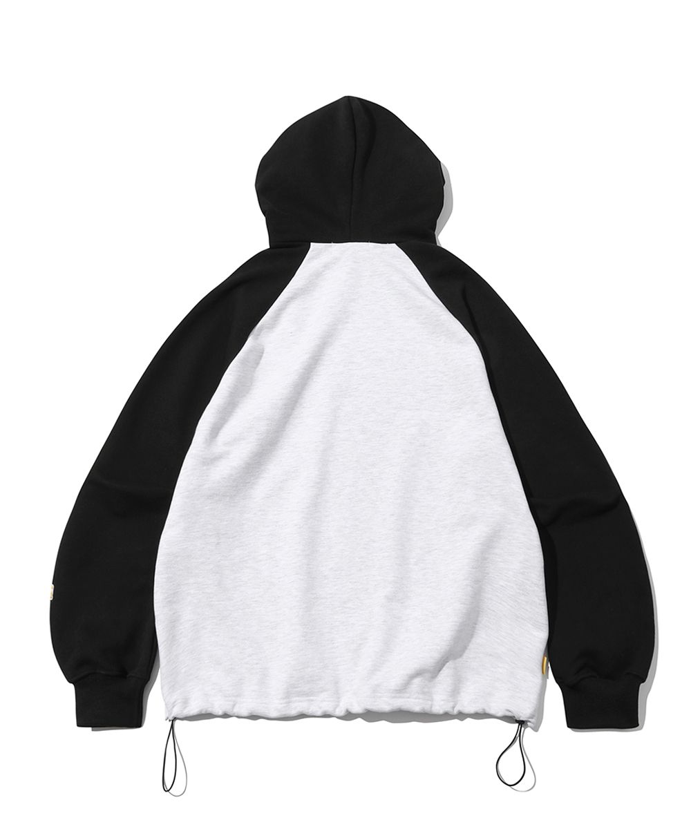 MUSINSA公式 | MAINBOOTH Glitch Hood T-shirt(BLACK)