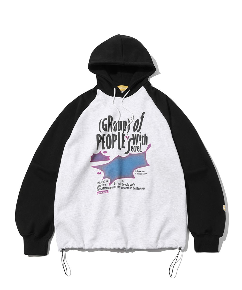 MUSINSA公式 | MAINBOOTH Glitch Hood T-shirt(BLACK)