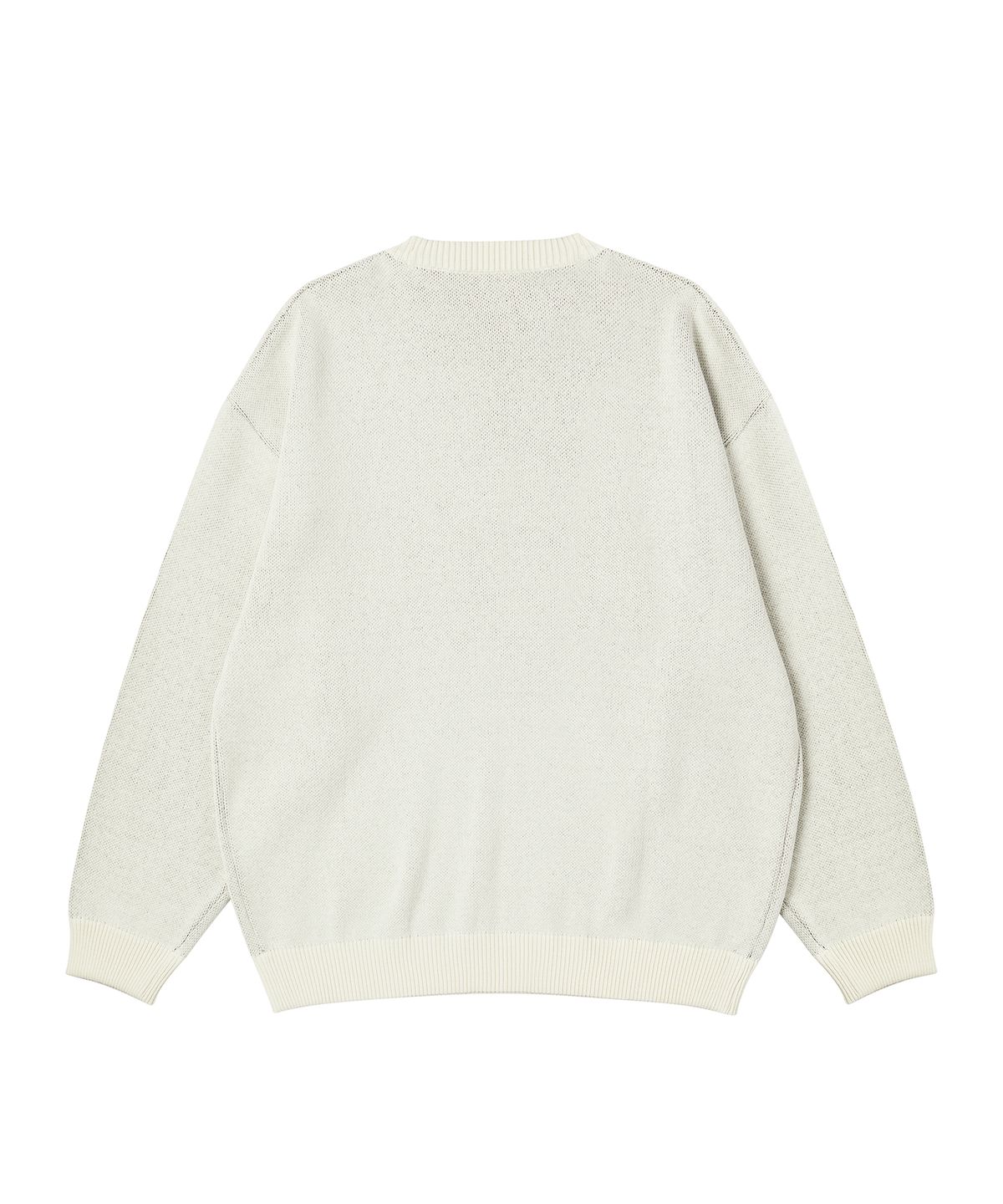 엑서사이즈(EXERCISE) RUNNER PUZZLE PIECE JACQUARD KNIT_IVORY